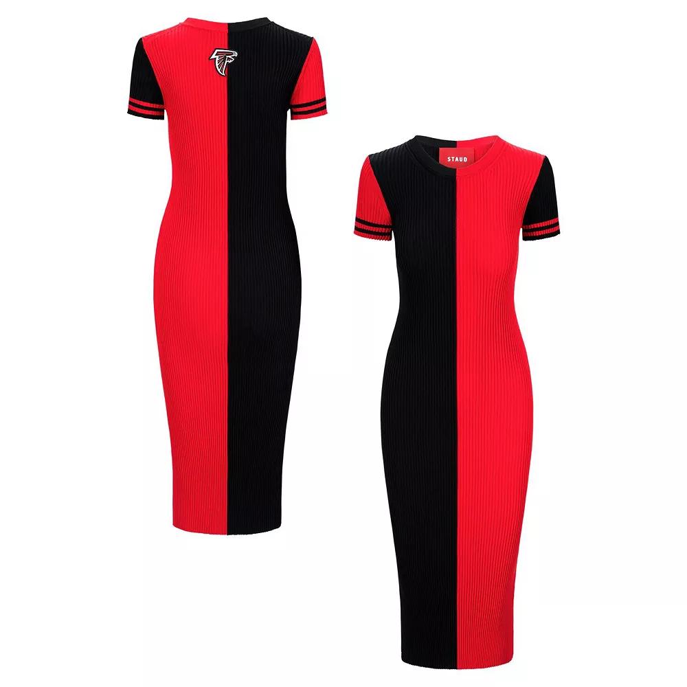 Women's STAUD  Black/Red Atlanta Falcons Colleen Dress, Size: Small Product Image