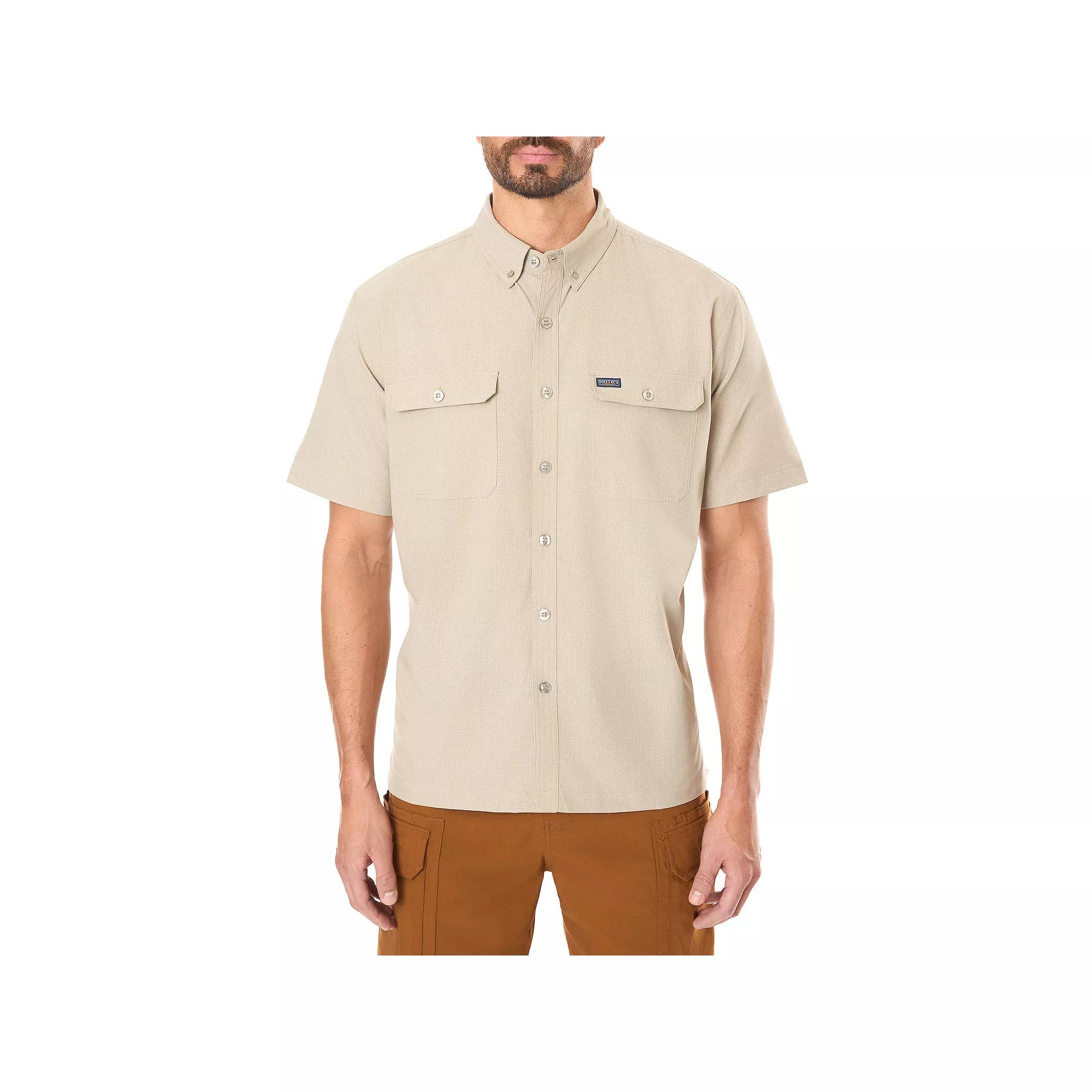 Big & Tall Smith's Workwear Short Sleeve Quick Dry Performance Shirt, Men's,  Product Image