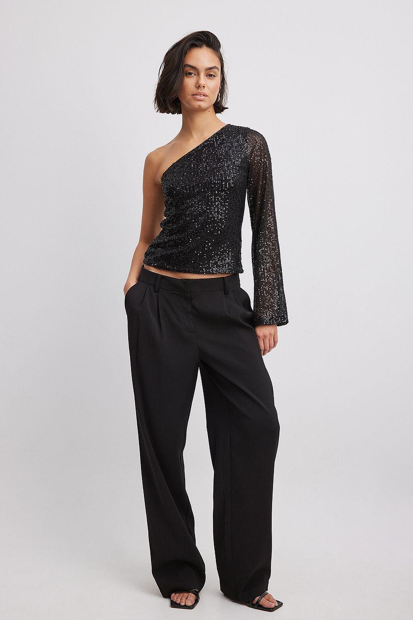 One Shoulder Sequin Top Product Image