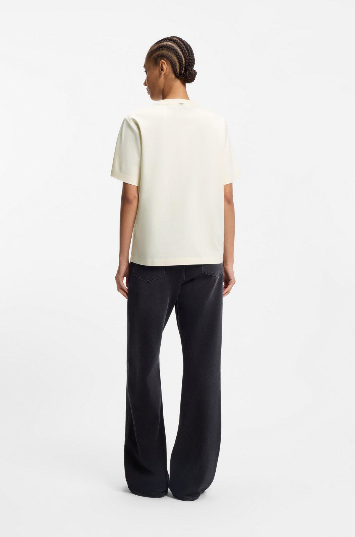 Relaxed-fit T-shirt in mercerized cotton Product Image