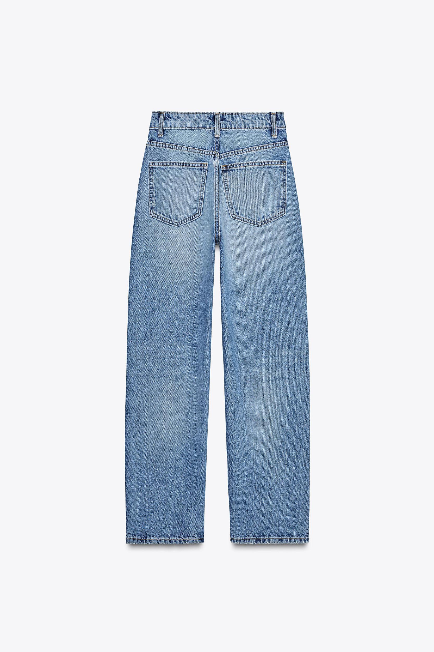 HIGH-WAISTED TRF MOM FIT JEANS Product Image