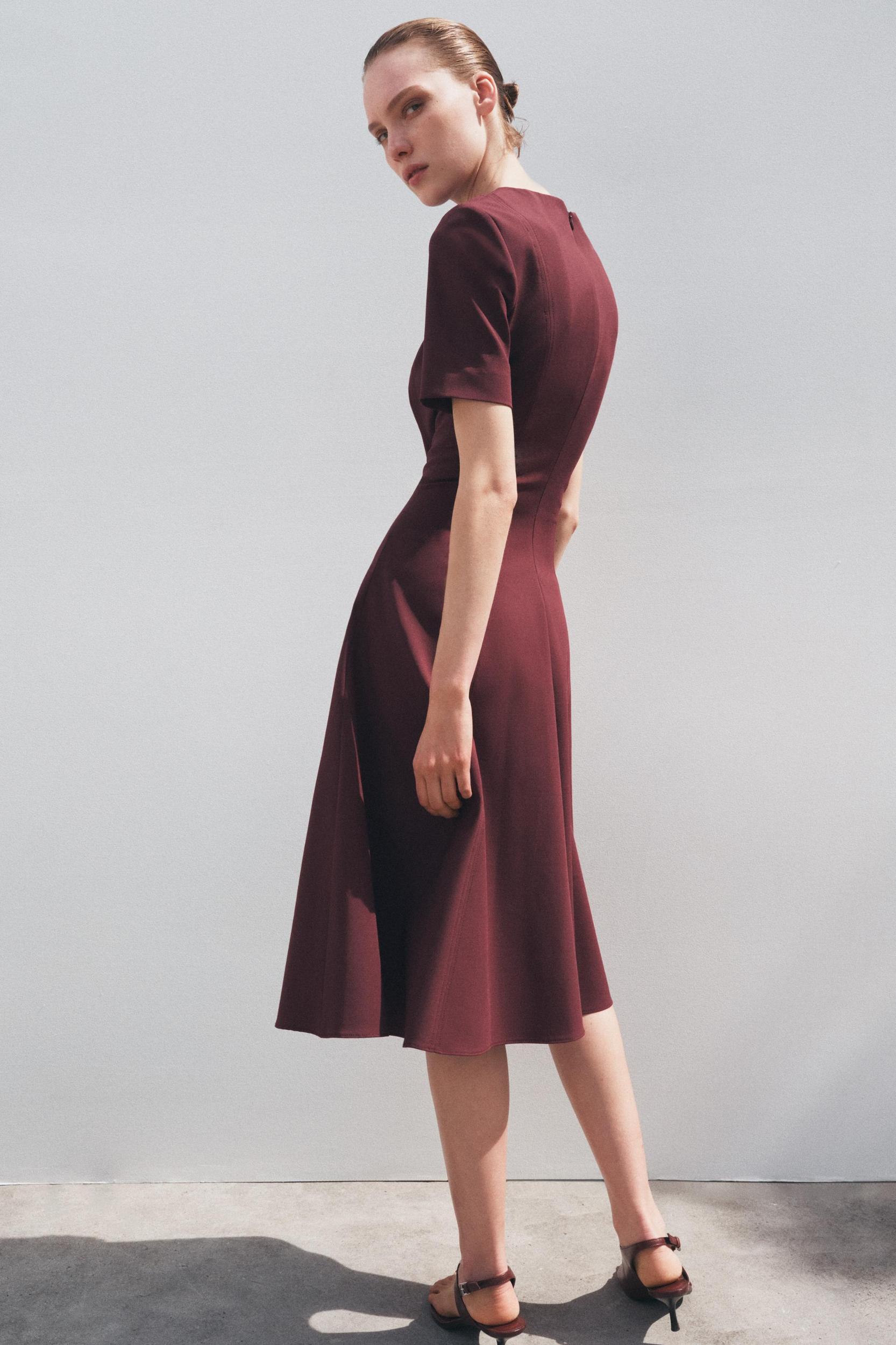 GODETS MIDI DRESS ZW COLLECTION Product Image