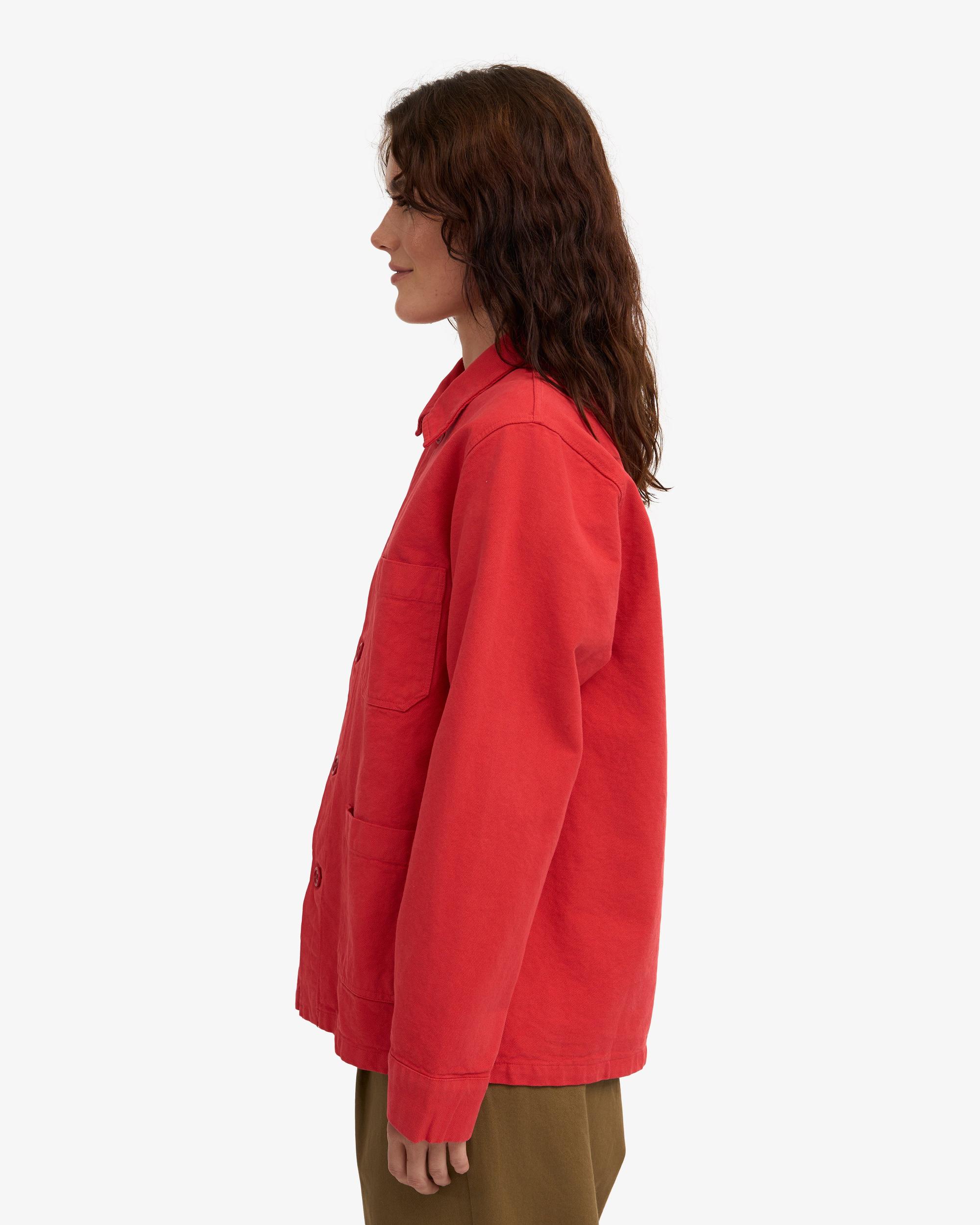 Organic Workwear Jacket - Dusty Olive Product Image