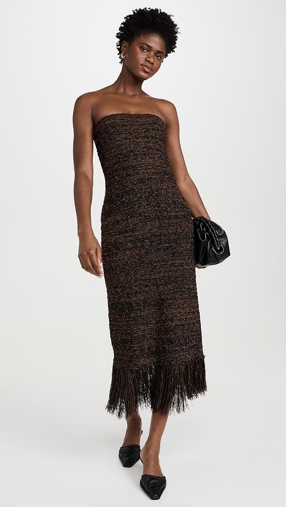 FRAME Boucle Fringe Dress | Shopbop Product Image