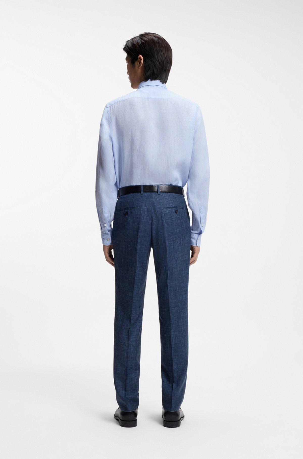 Regular-fit shirt in washed linen Product Image