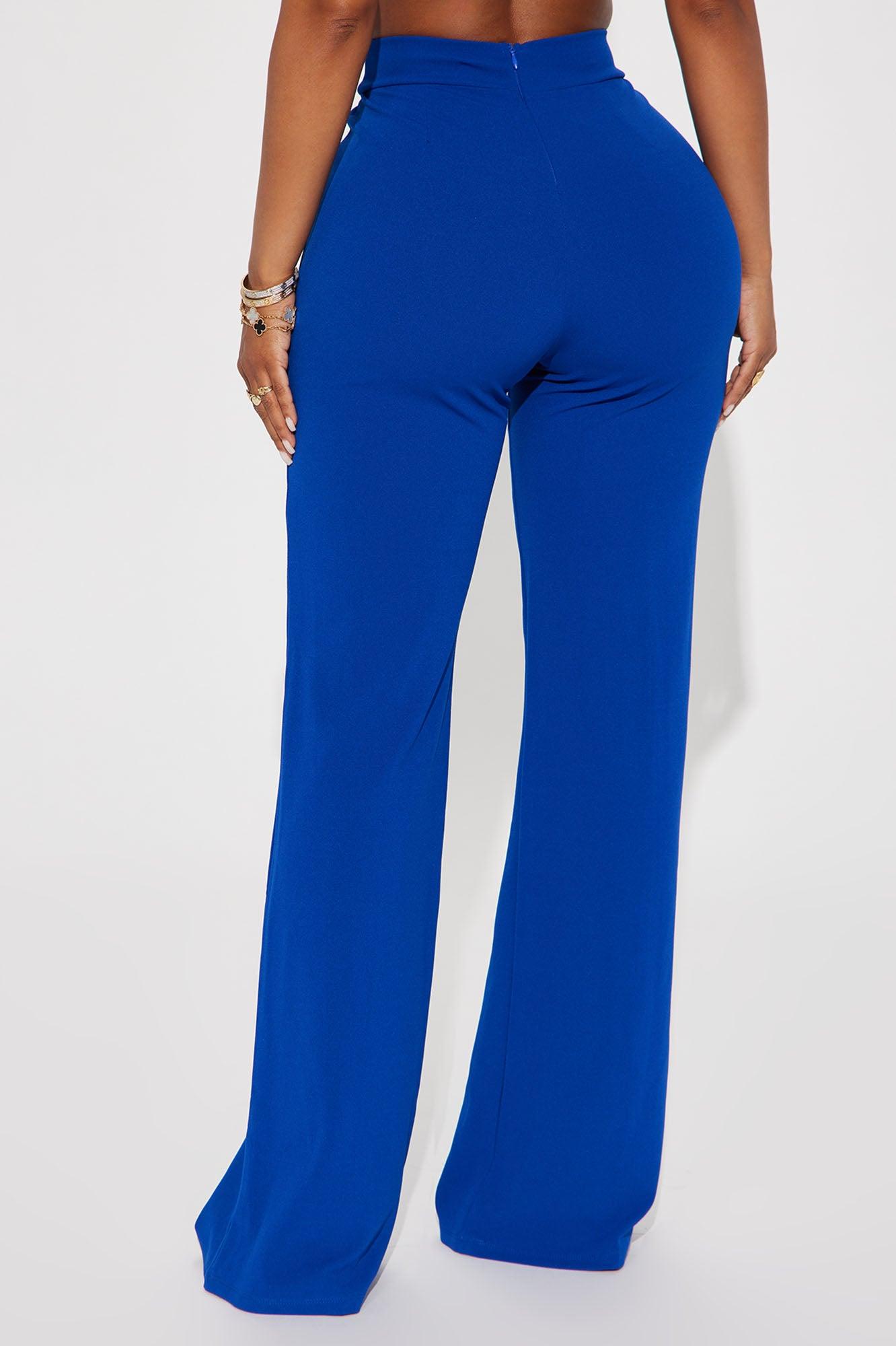 Victoria High Waisted Dress Pants - Royal Product Image