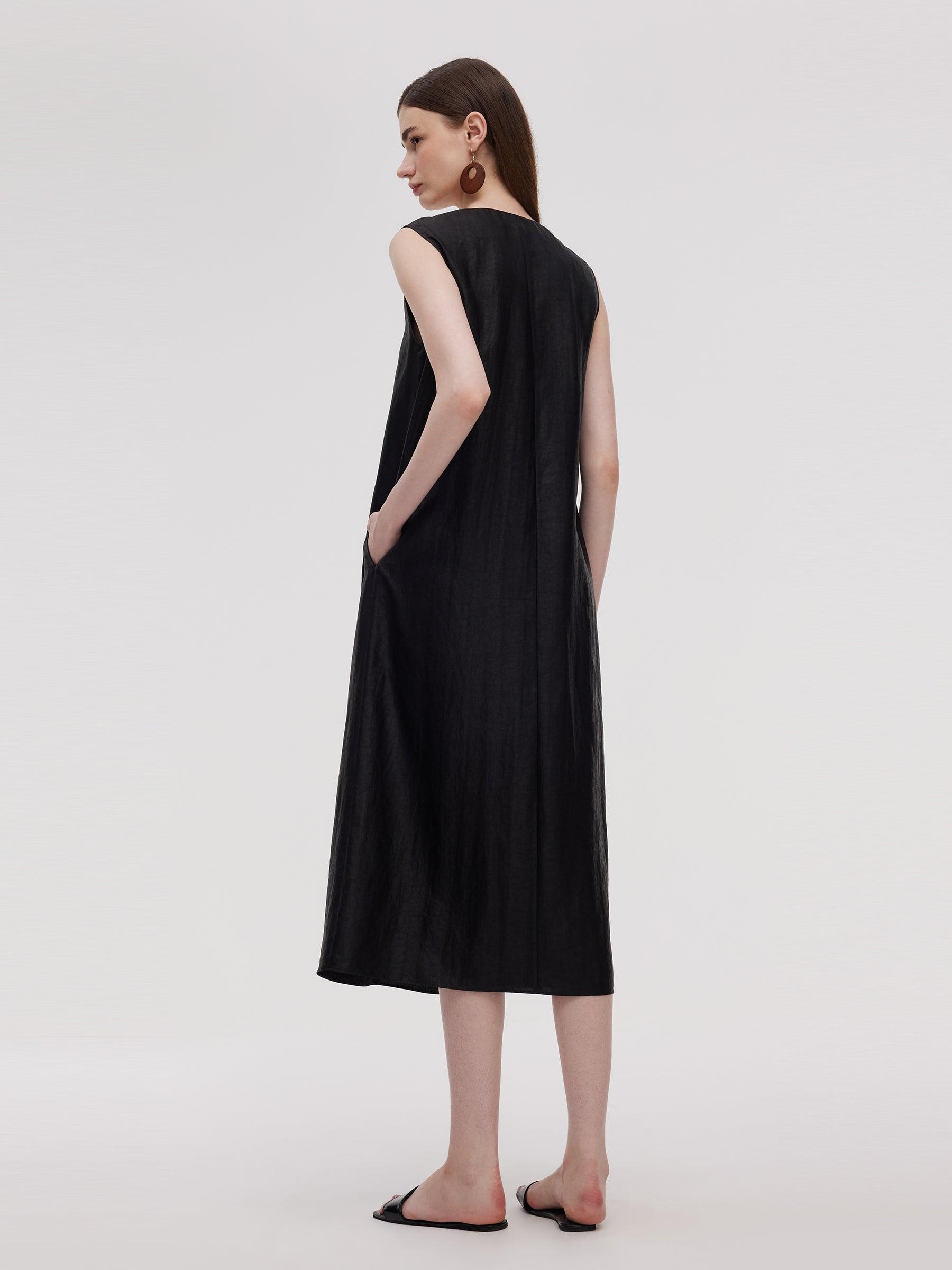 16MM Xiang Yun Silk Women Sleeveless Maxi Dress Product Image