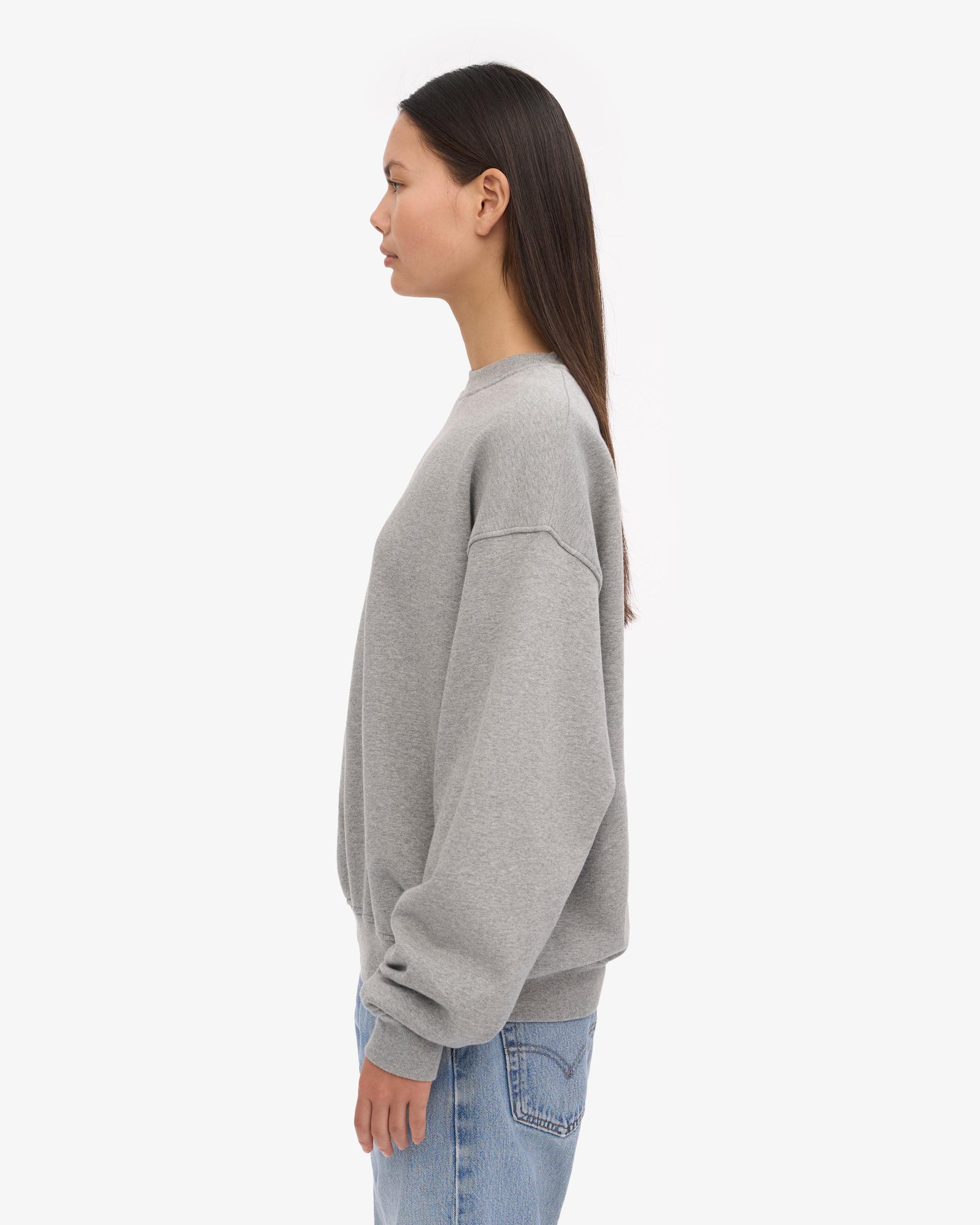 Organic Oversized Crew - Heather Grey Product Image