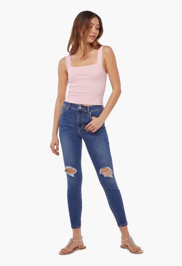 JustFab Margaux Platform Loafer Pump Womens Black/ White Size 8.5 Product Image