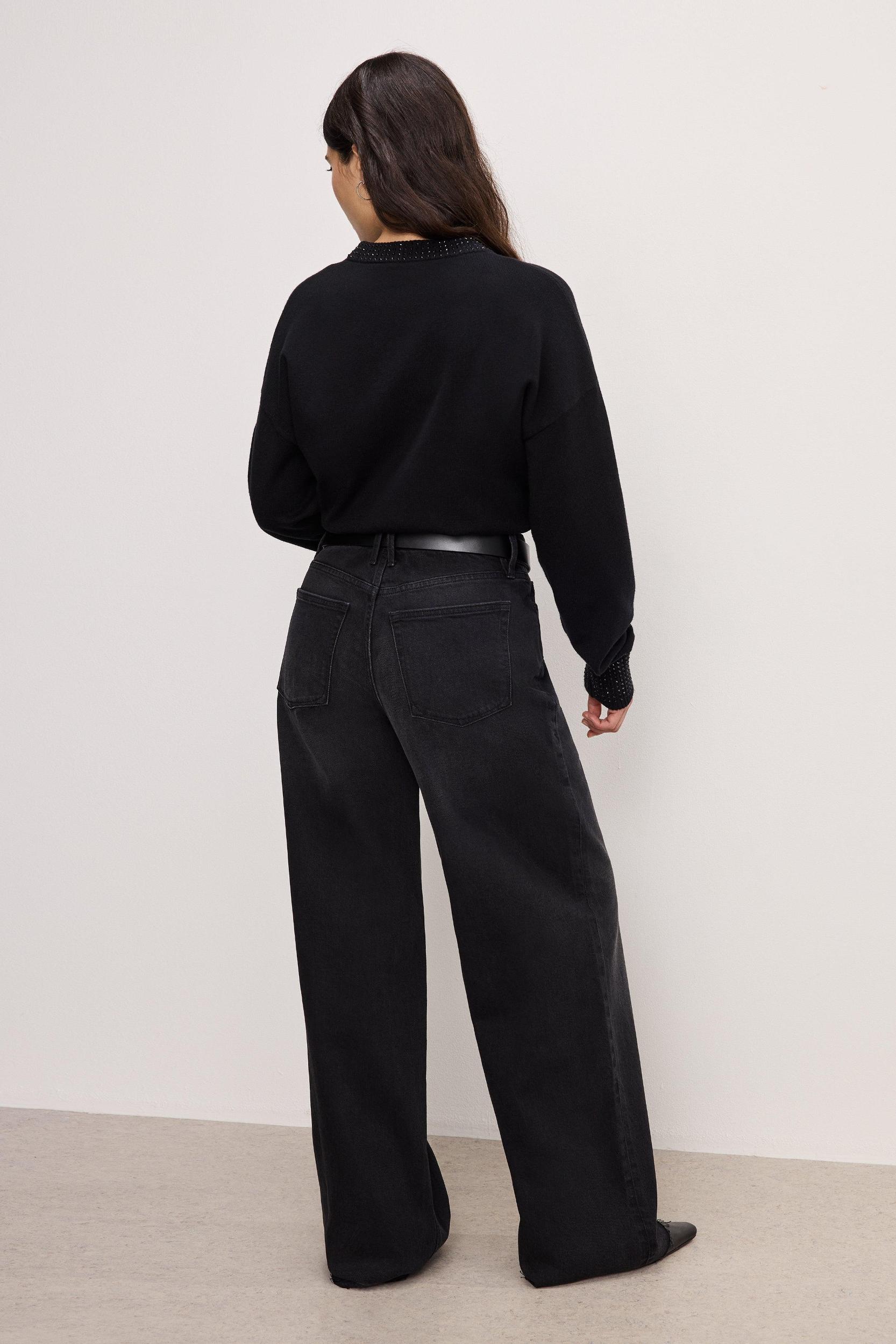 GOOD EASE PETITE RELAXED JEANS | BLACK324 Product Image