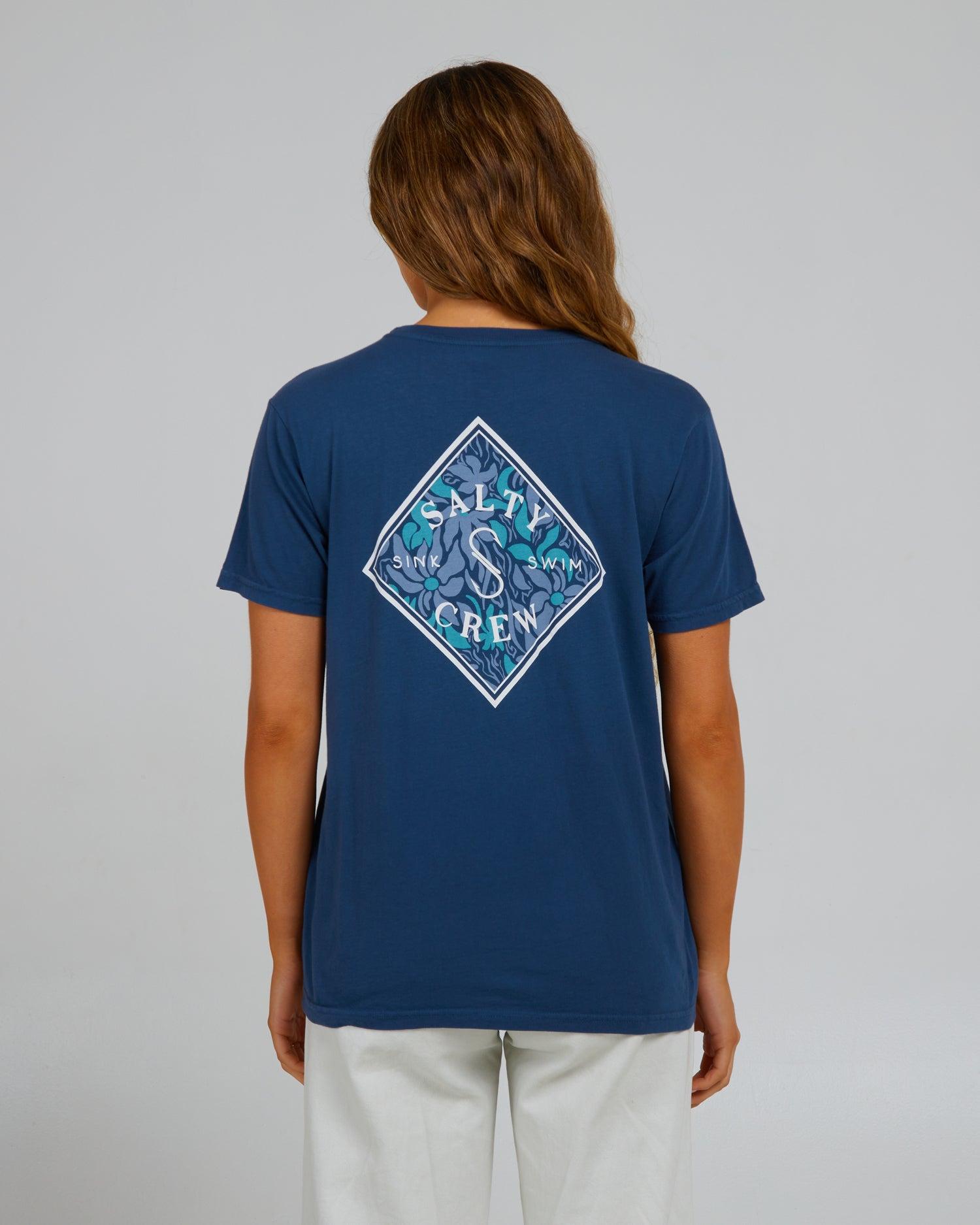 Floral Tippet Boyfriend T - Denim Product Image