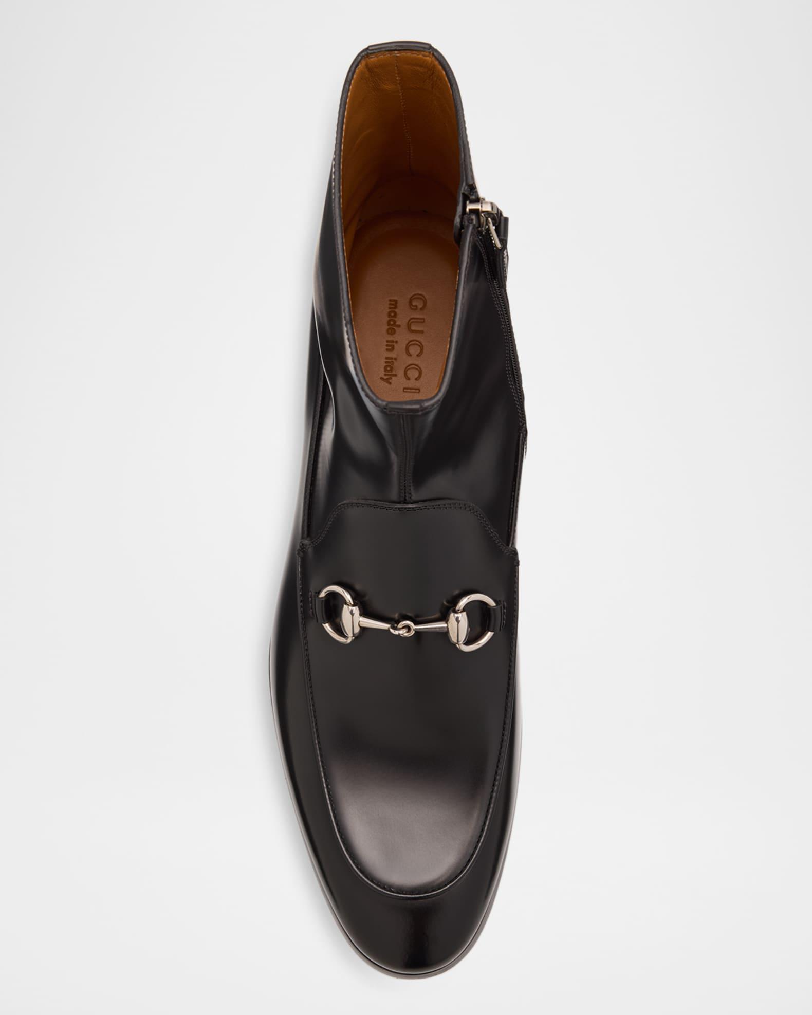 Men's Next Horsebit Leather Zip Booties Product Image