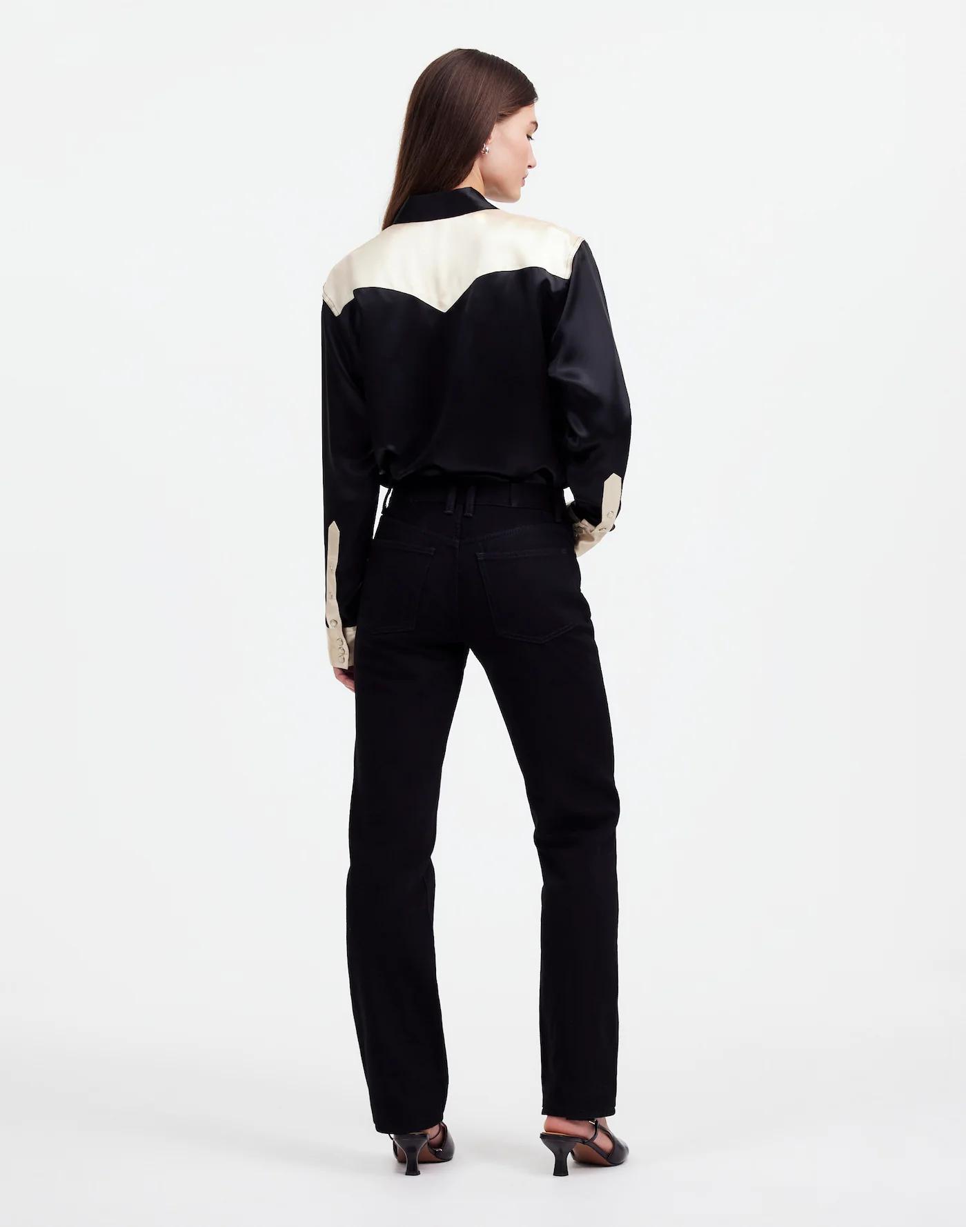 Alexa Chung for Madewell High-Rise Straight Jean in Outridge Wash Product Image