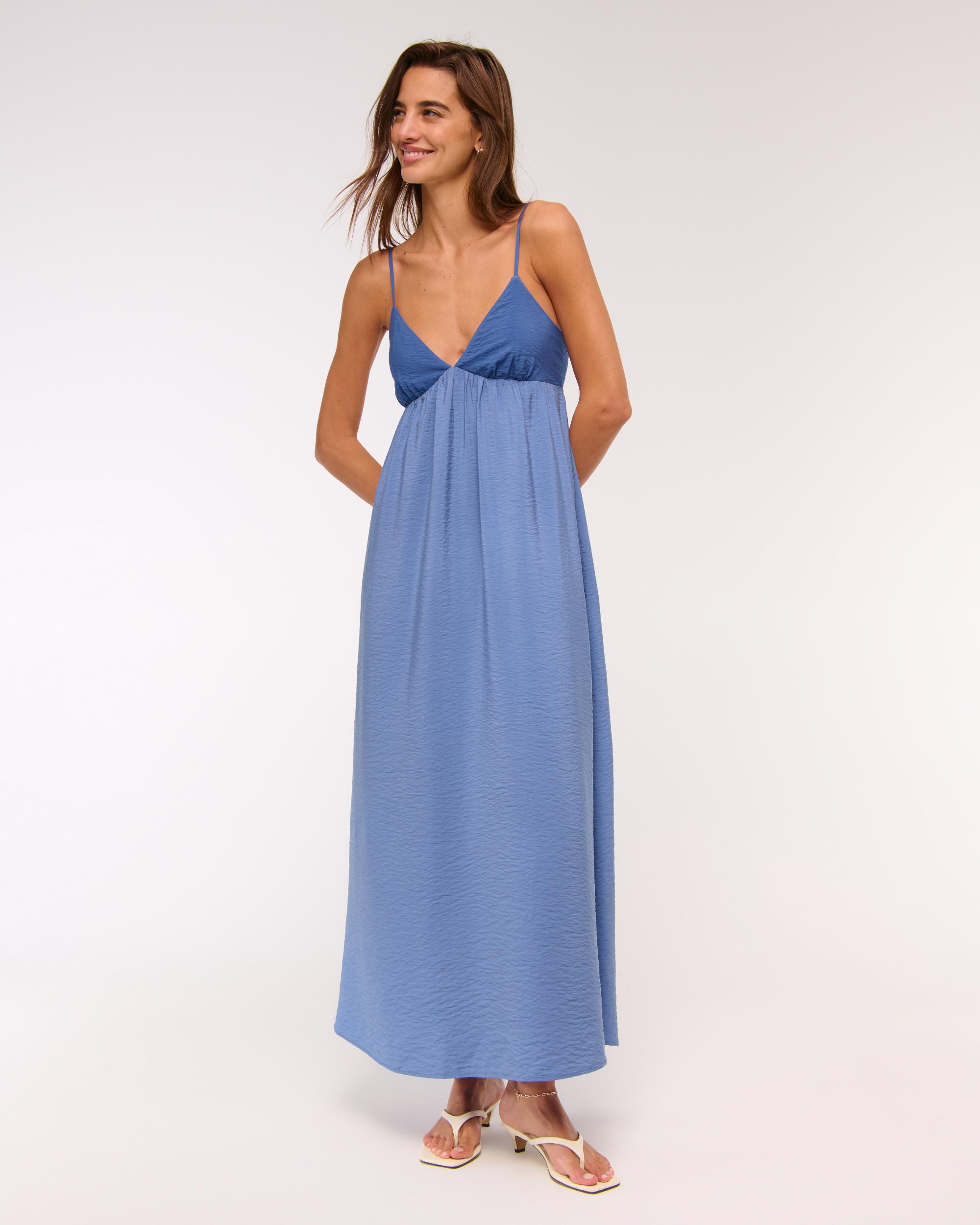 Bra-Free Clasp-Back Flowy Maxi Dress Product Image