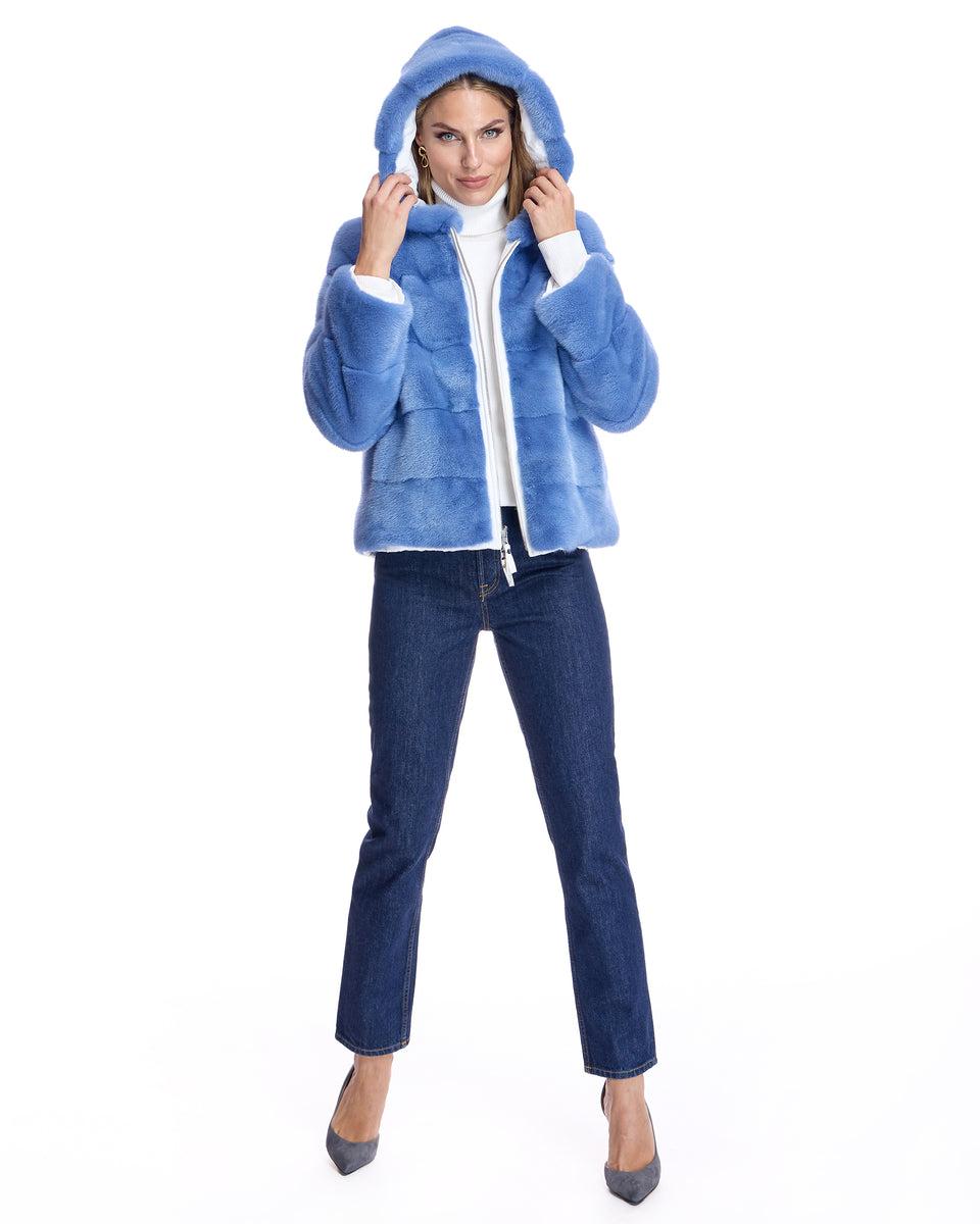 Reversible Mink Jacket with Hood Product Image