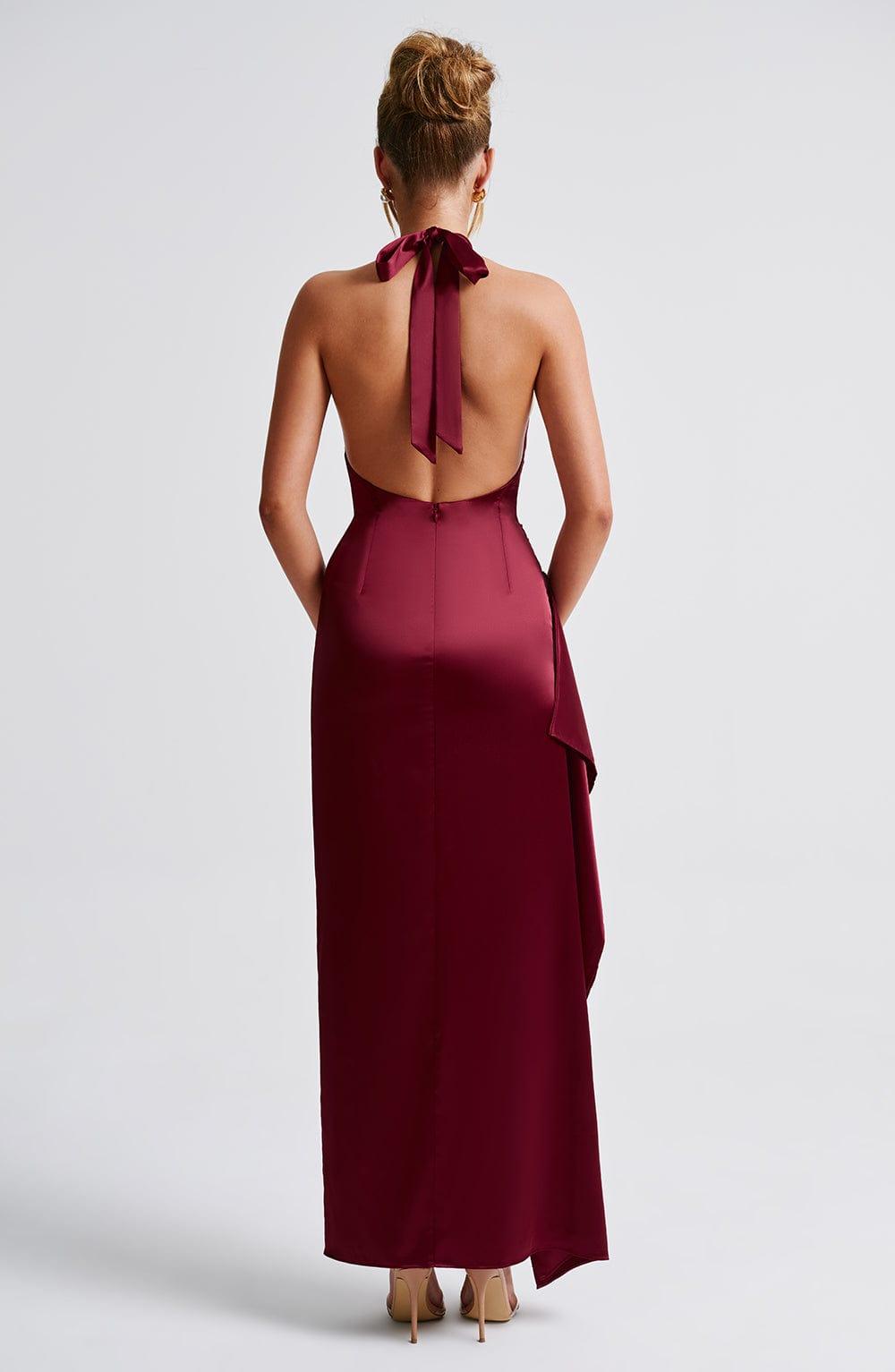 Colette Maxi Dress - Burgundy Product Image