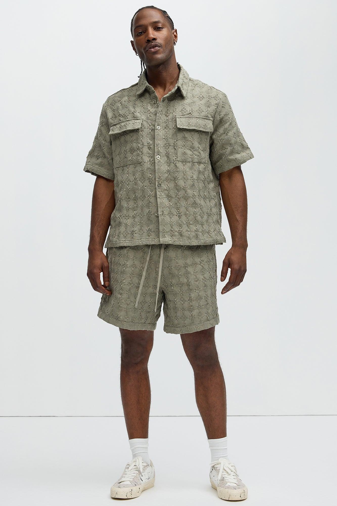 Mav Textured Shirt - Olive Product Image