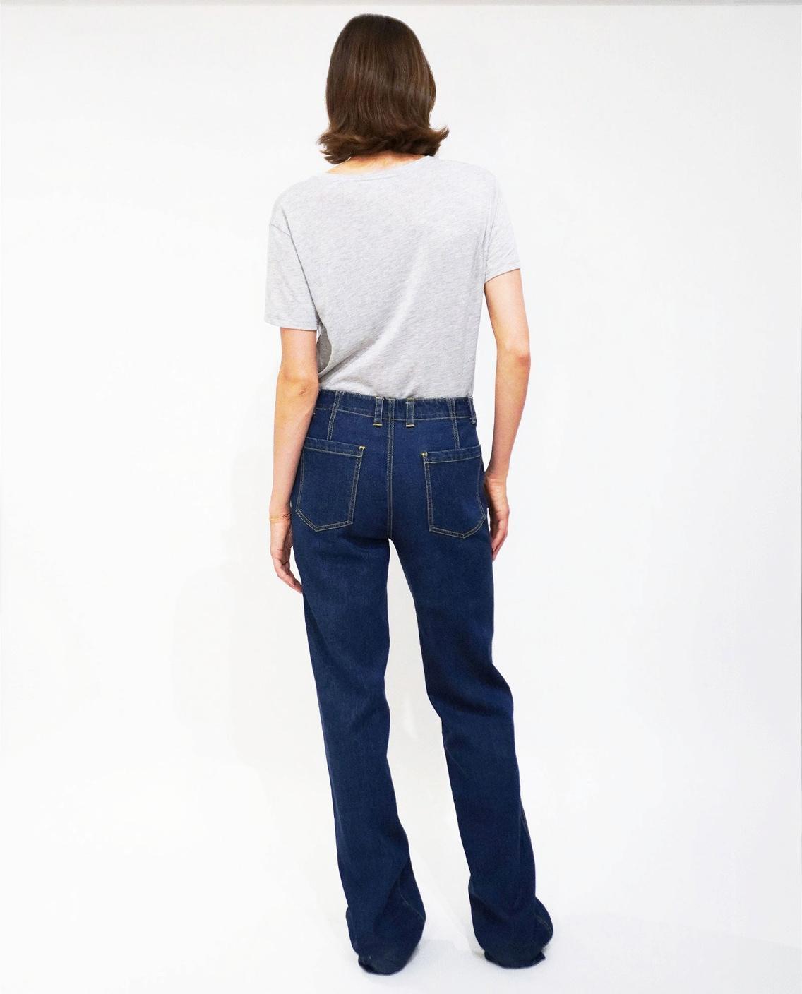 The Denim City Pants - Dark Denim Female Product Image