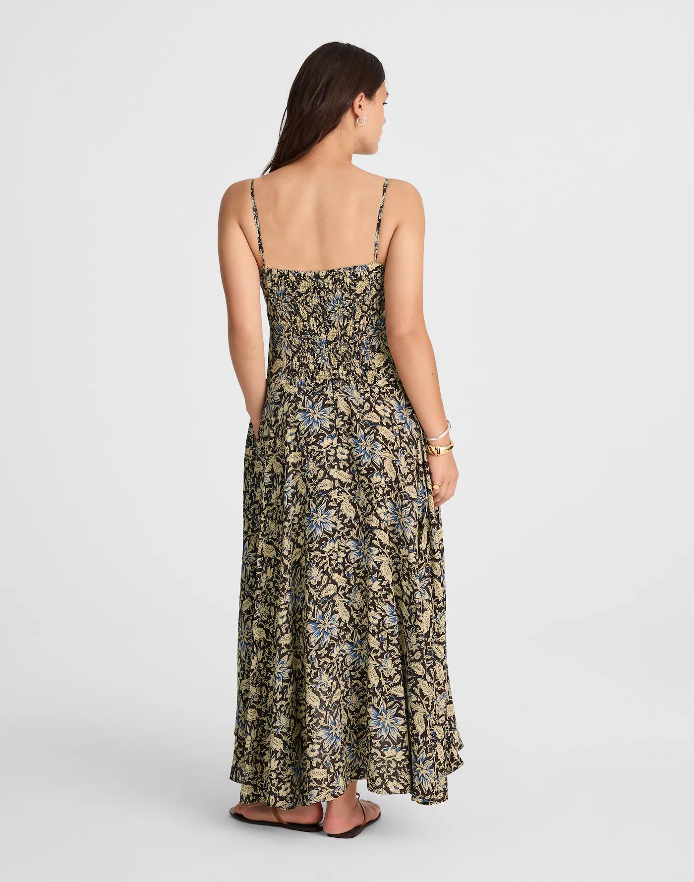 Ruched High-Low Slip Dress Product Image