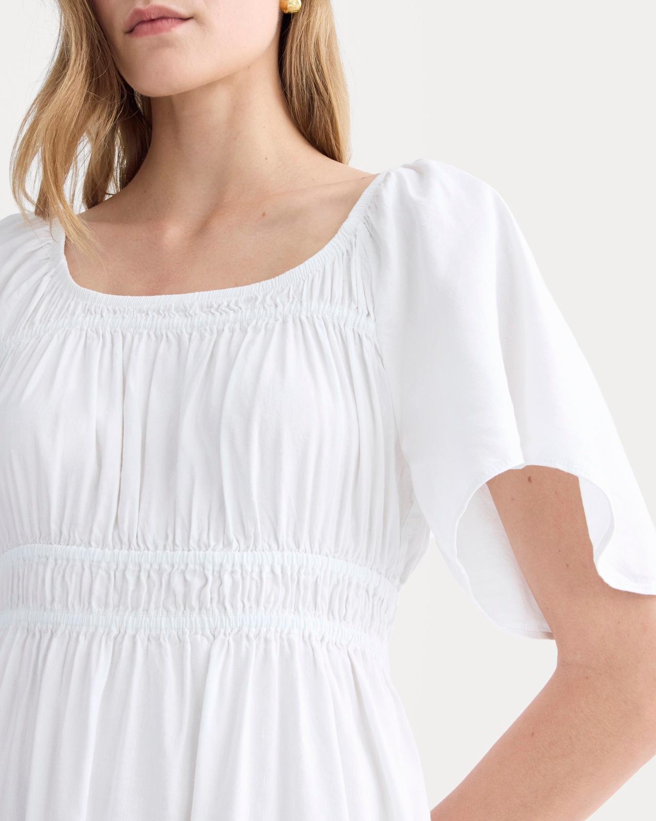 Womens Flutter-Sleeve Dress in Stretch Linen by Everlane Product Image