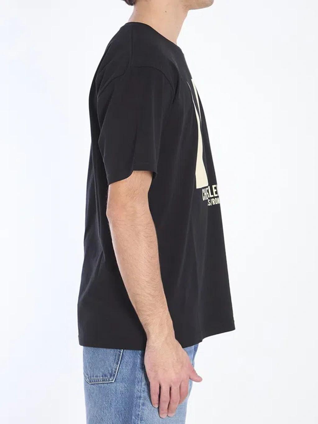 VALENTINO Crew Neck Short Sleeves T-shirts In Black Product Image