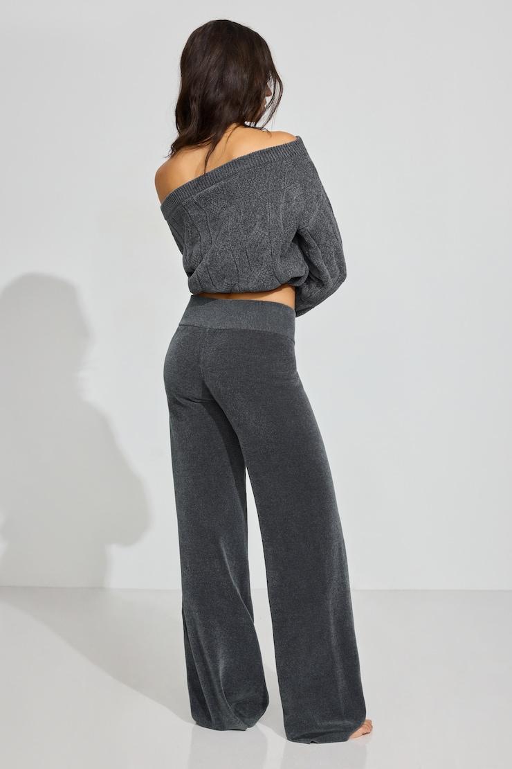 Chenille Low Rise Pants Product Image