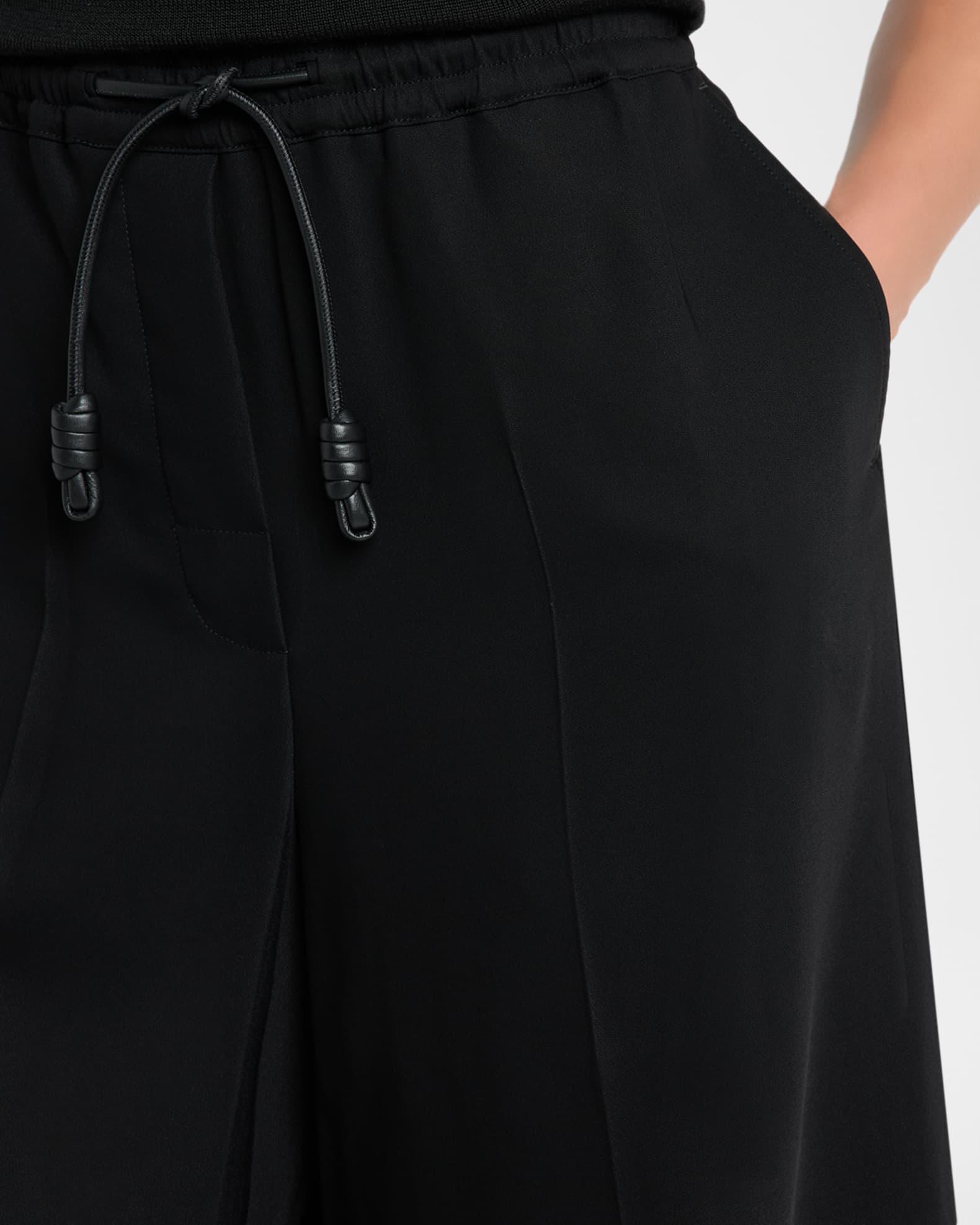 Cropped Drawstring Trousers Product Image