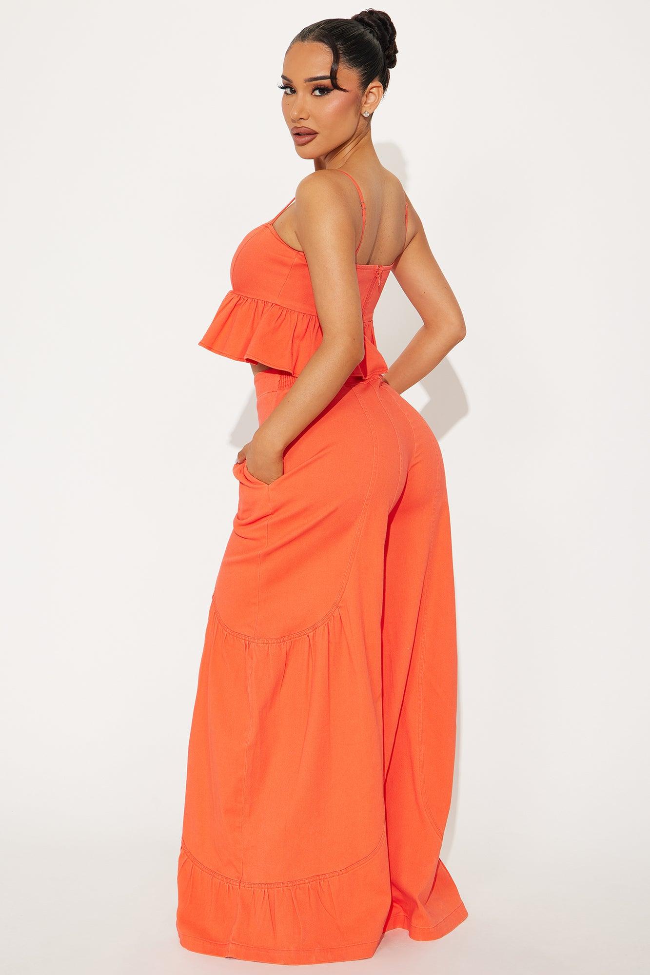 Mimosa Moment Pant Set - Orange Product Image