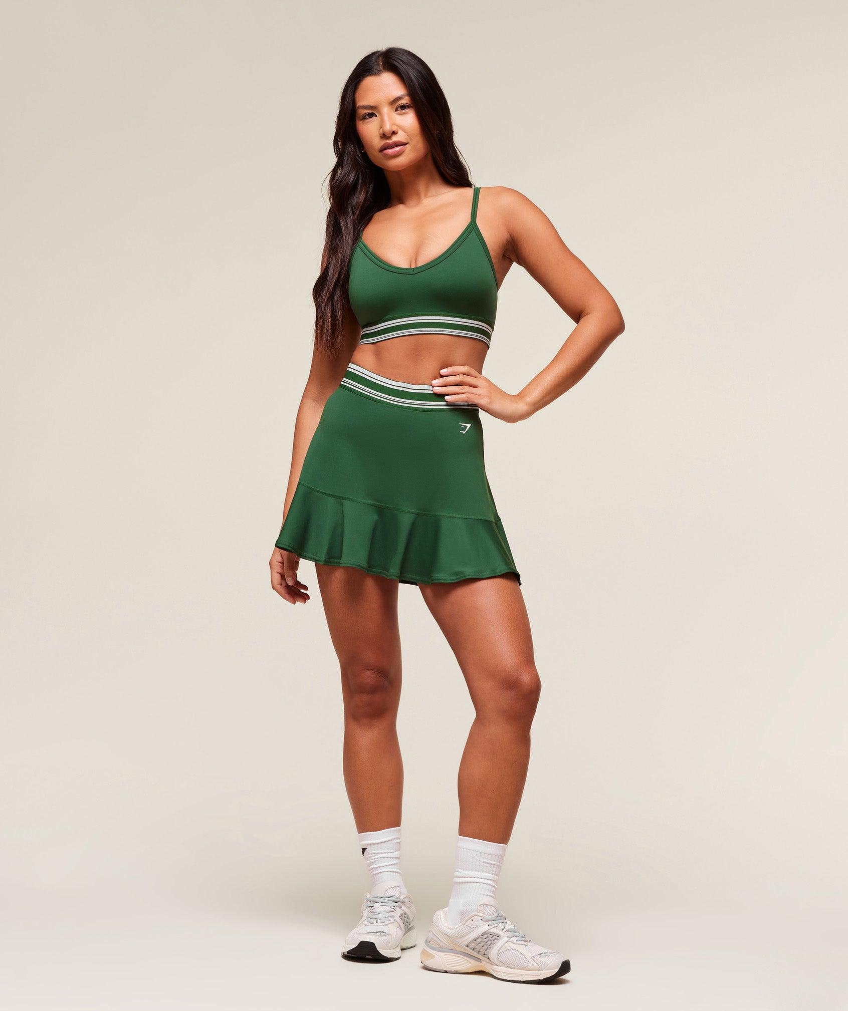 Gymshark Retro Sports Bra - Classic Green Female Product Image