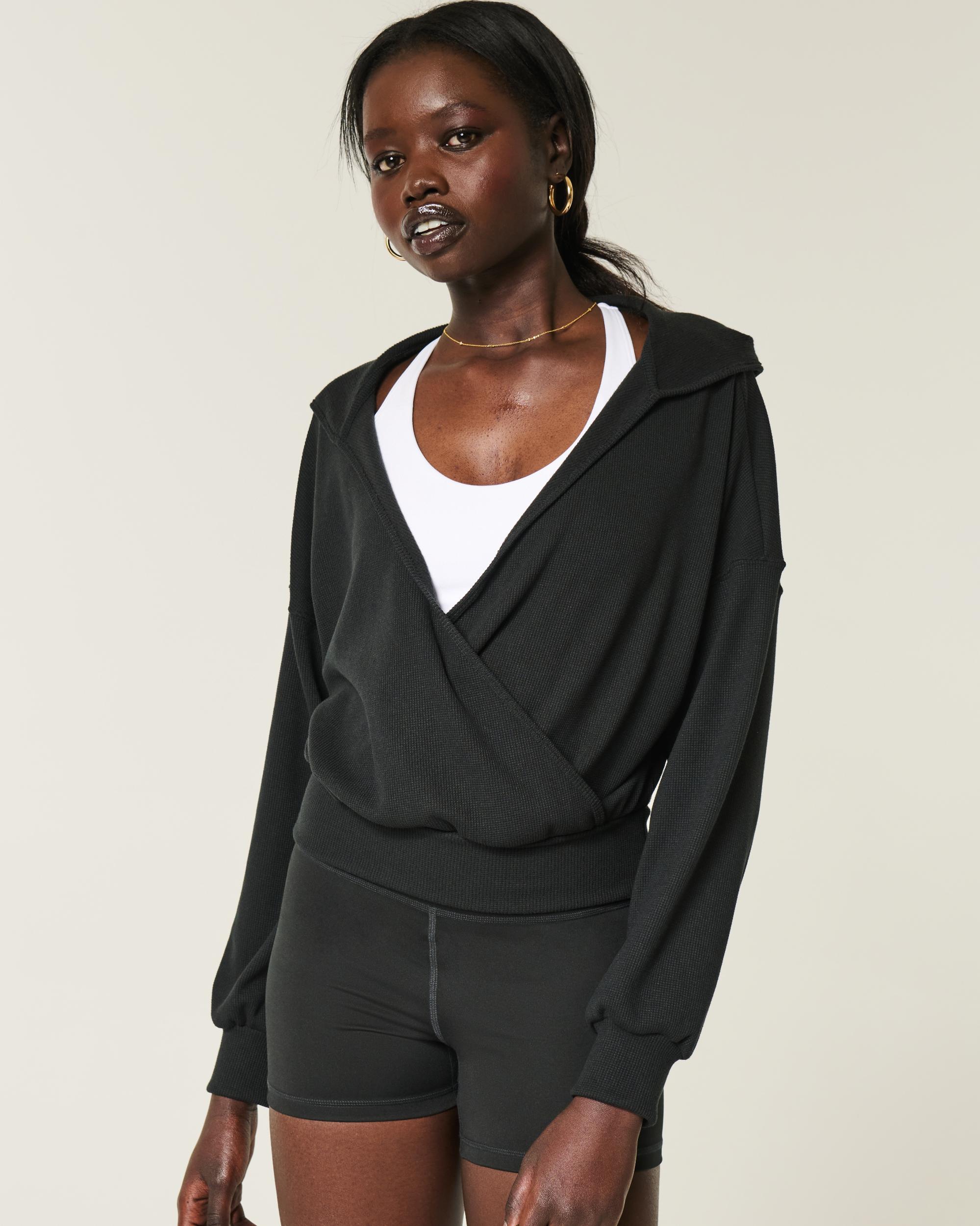 Gilly Hicks Cozy Waffle Wrap Hoodie Product Image