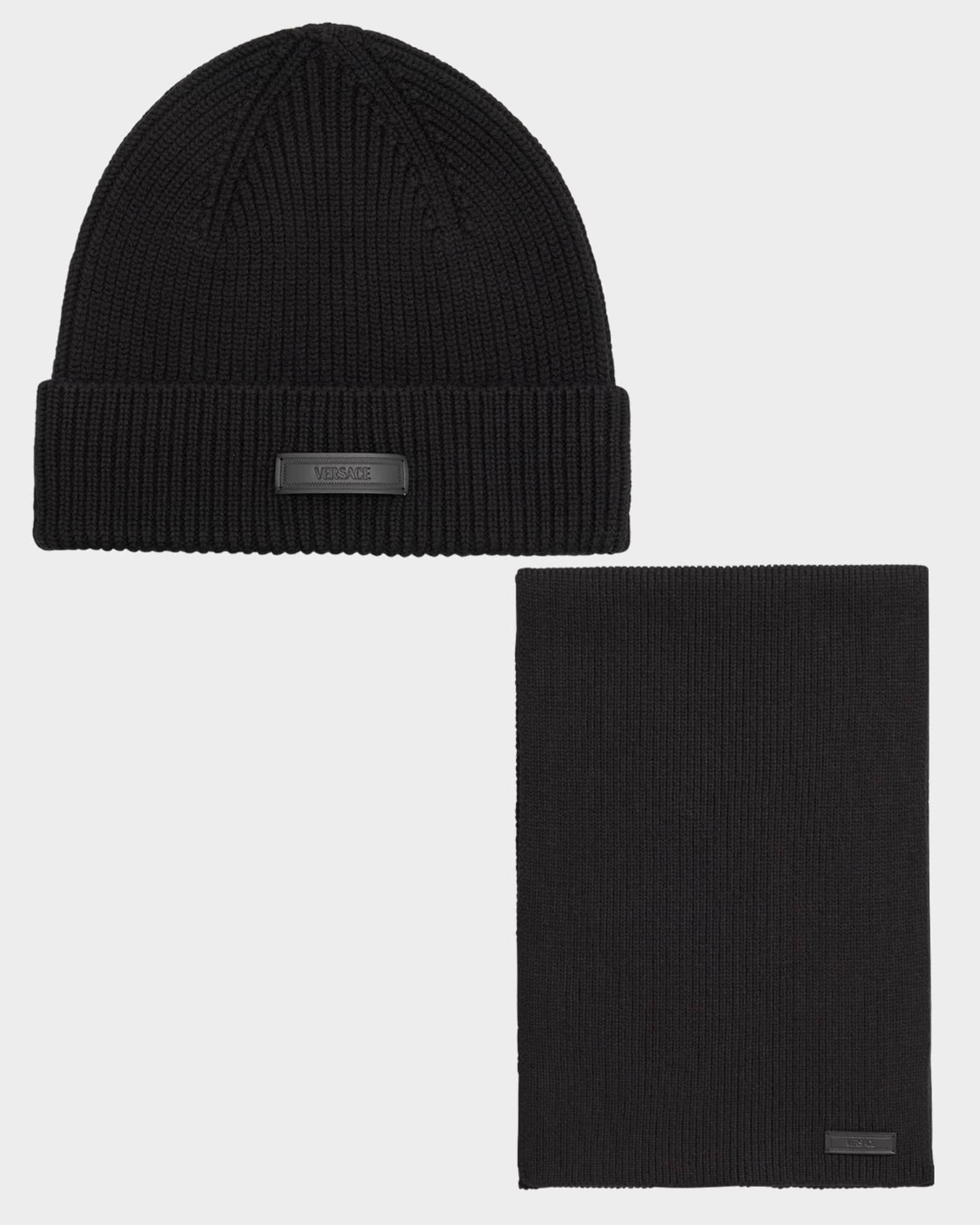 Men's Wool Rib-Knit Scarf Product Image