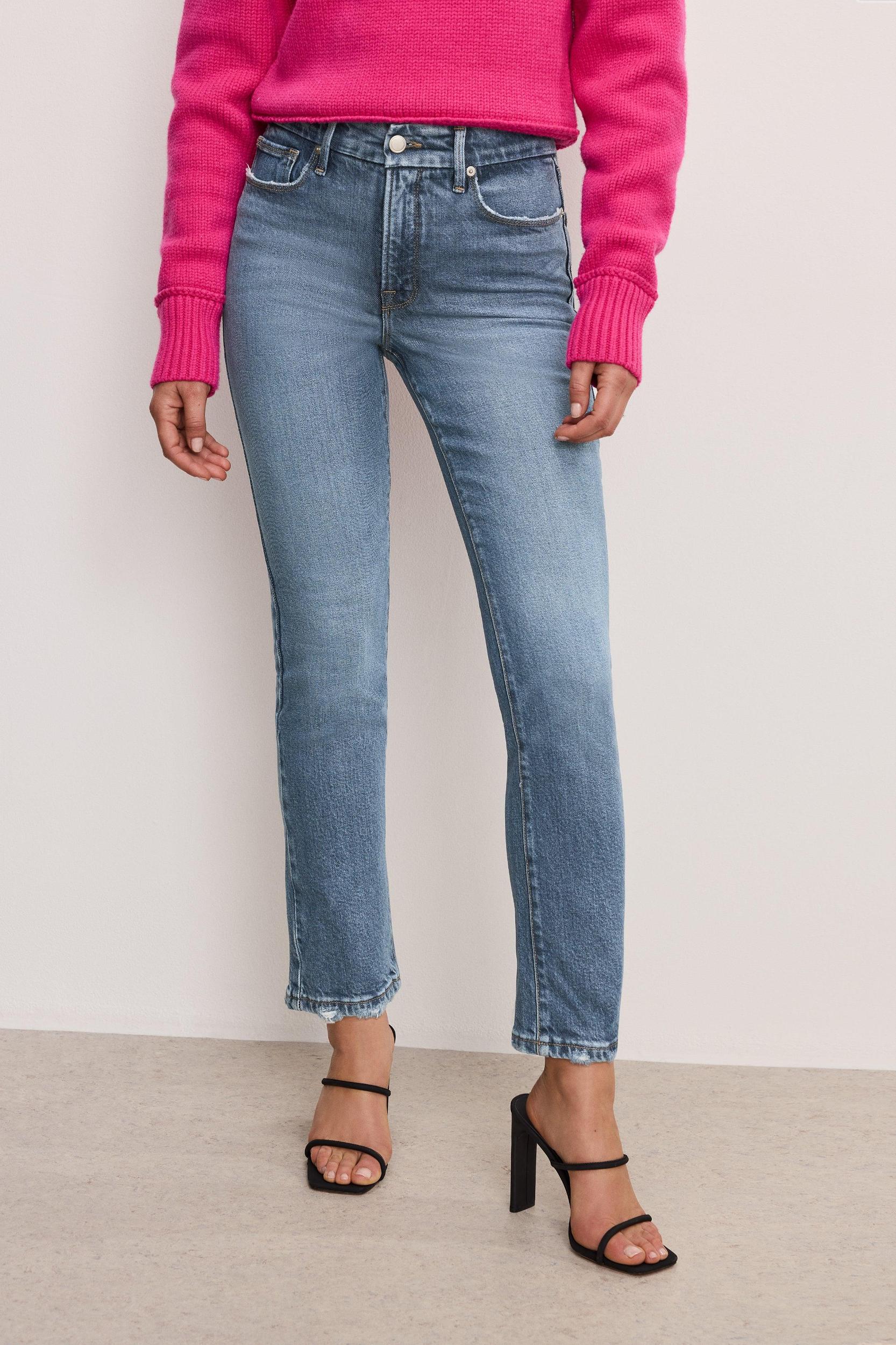SOFT-TECH GOOD LEGS STRAIGHT JEANS | INDIGO746 Product Image