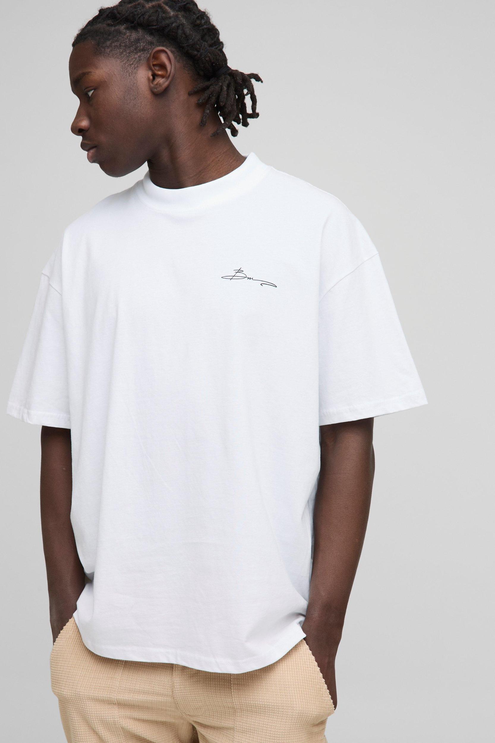 Oversized Bm Signature Amalfi Coast T-Shirt | boohooMAN USA Product Image