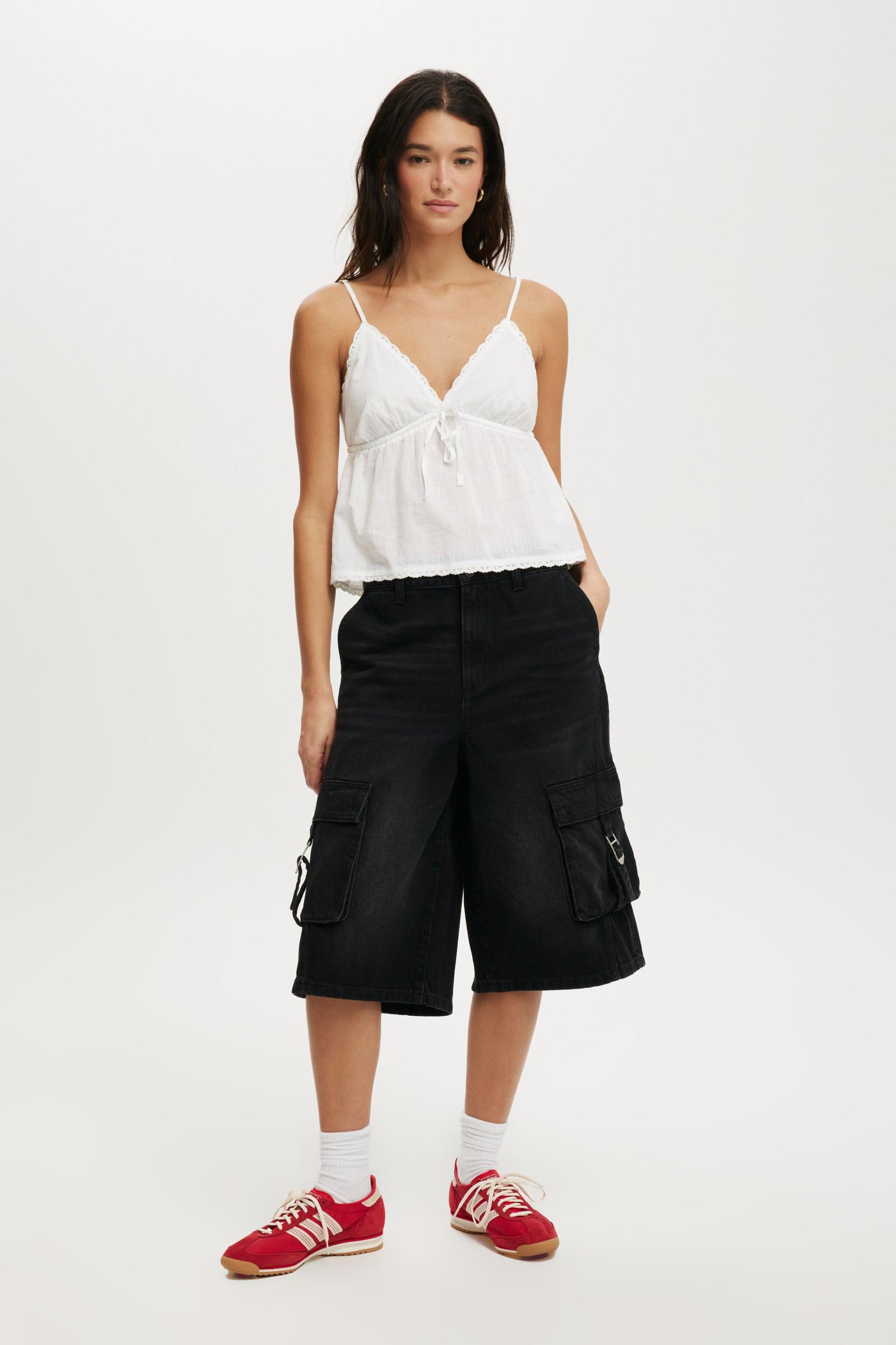 91 Baggy Denim Jort Product Image