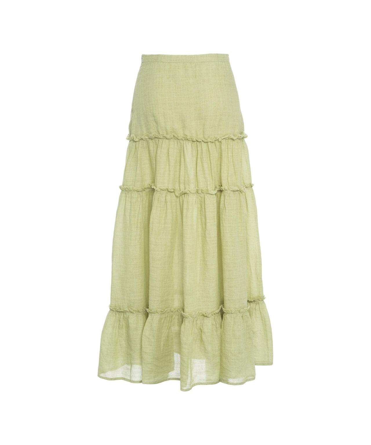 Ramie maxi skirt Product Image