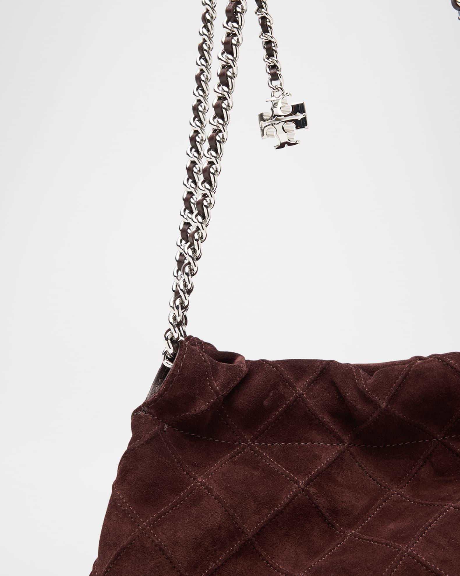 Fleming Quilted Suede Chain Hobo Bag Product Image