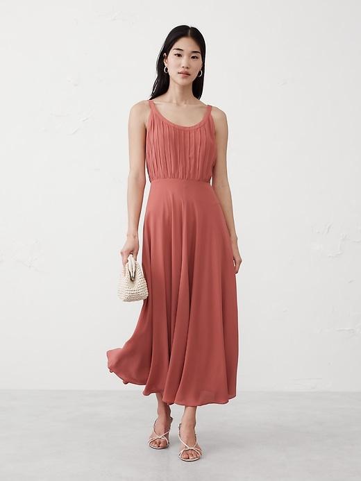 Scoop-Neck Midi Dress Product Image