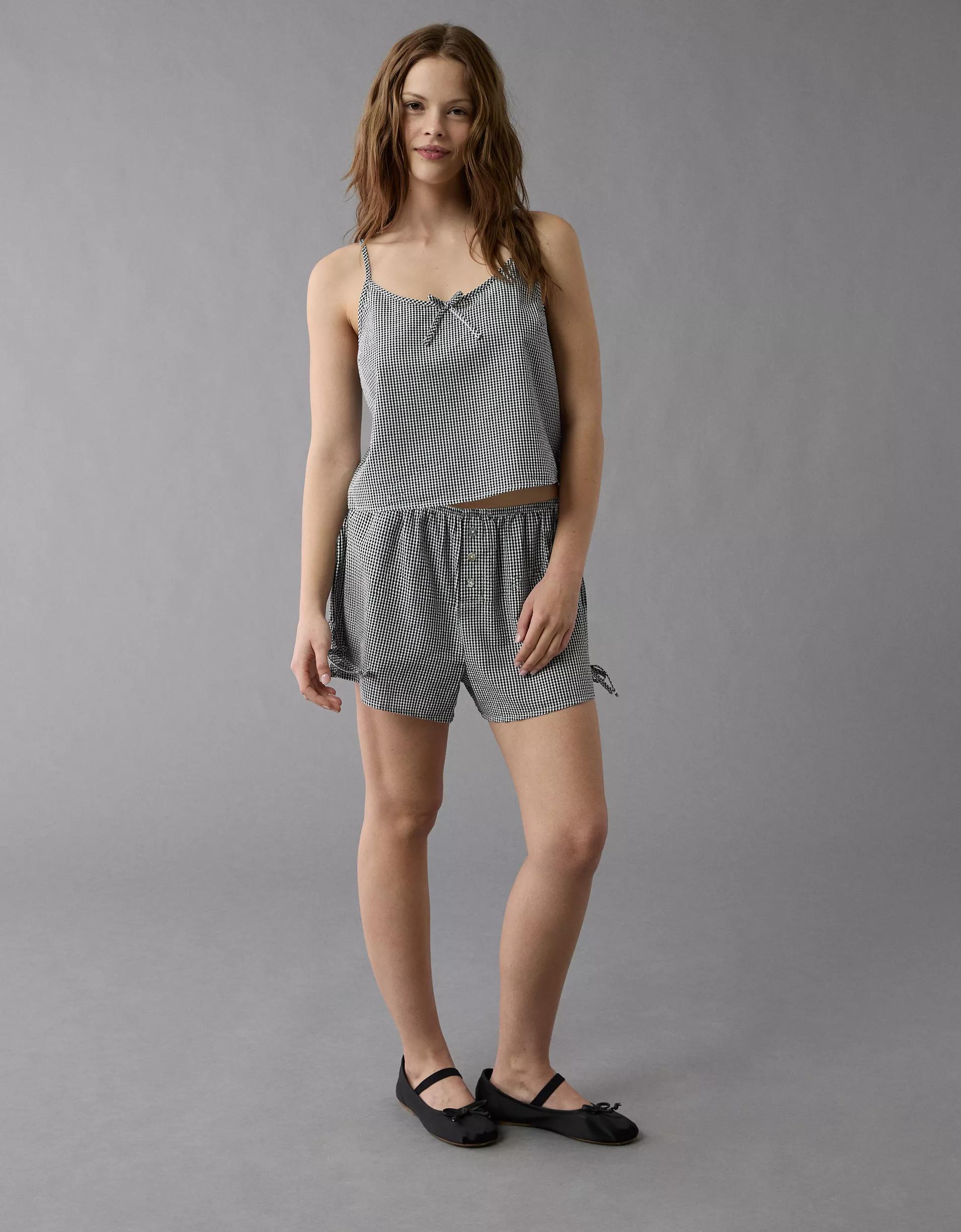 AE Flirty Woven Tank PJ Set Product Image