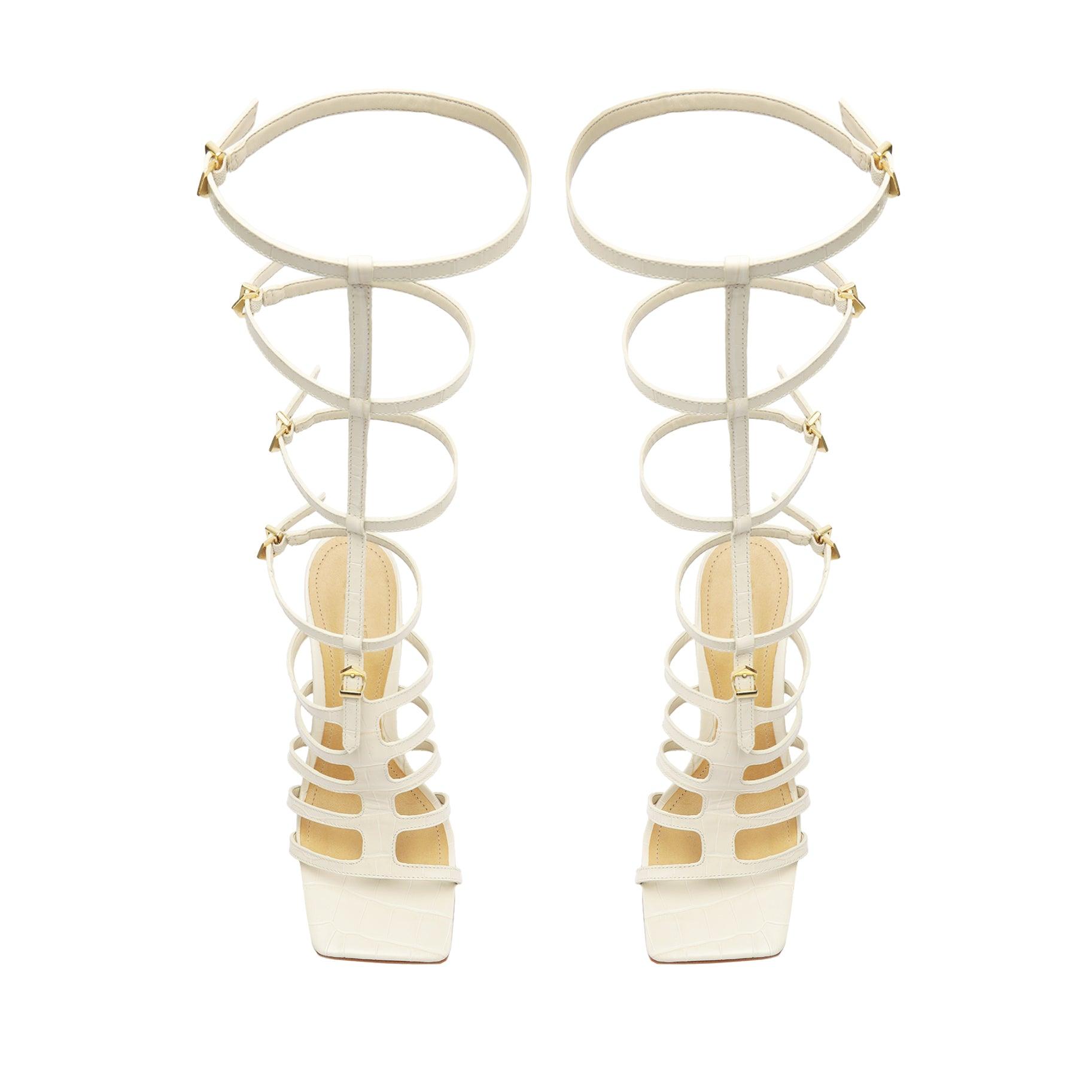 Hayden Up Crocodile-Embossed Leather Sandal Female Product Image