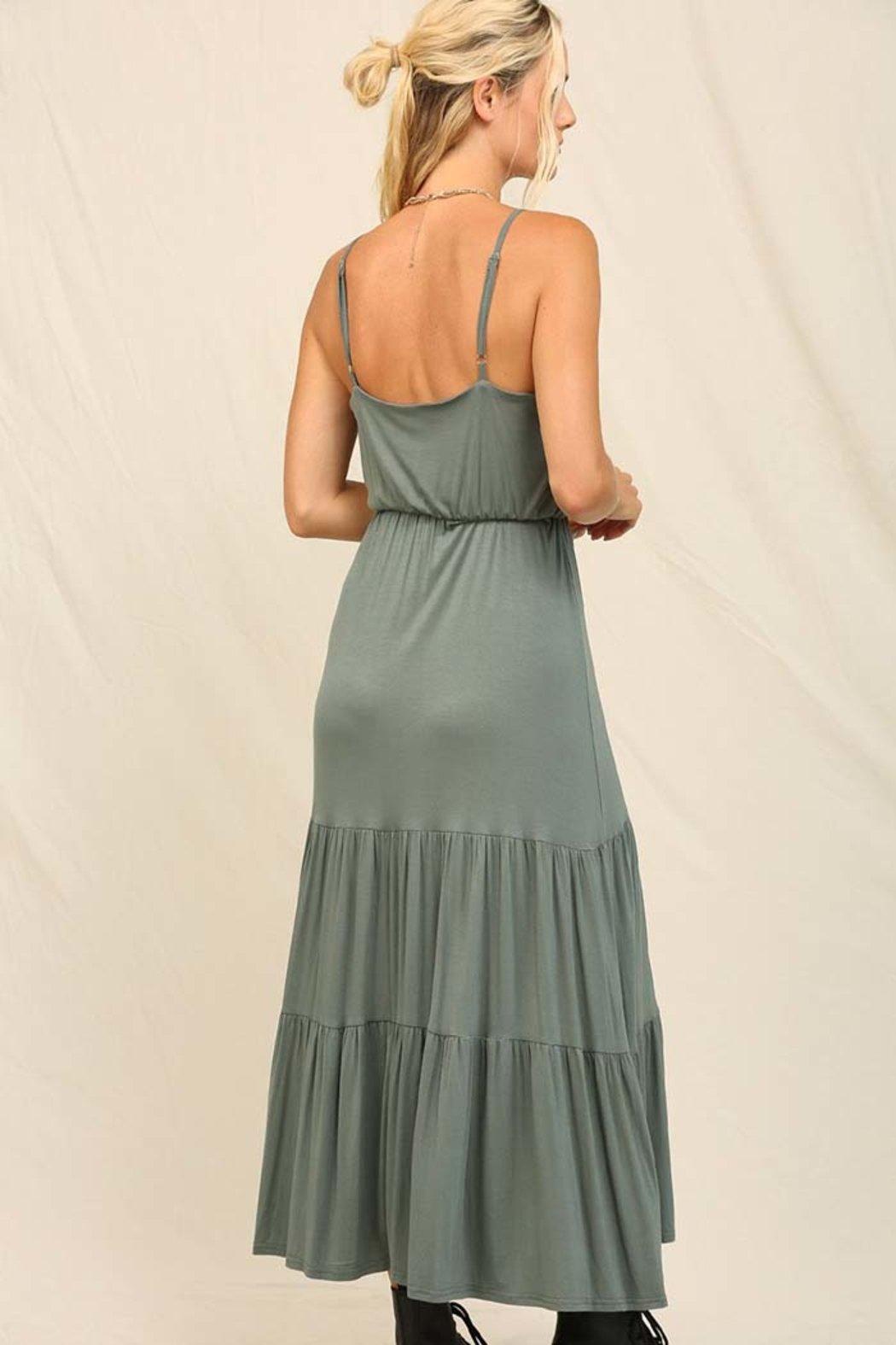 Sleeveless Maxi Tiered Ruffle Dress Product Image