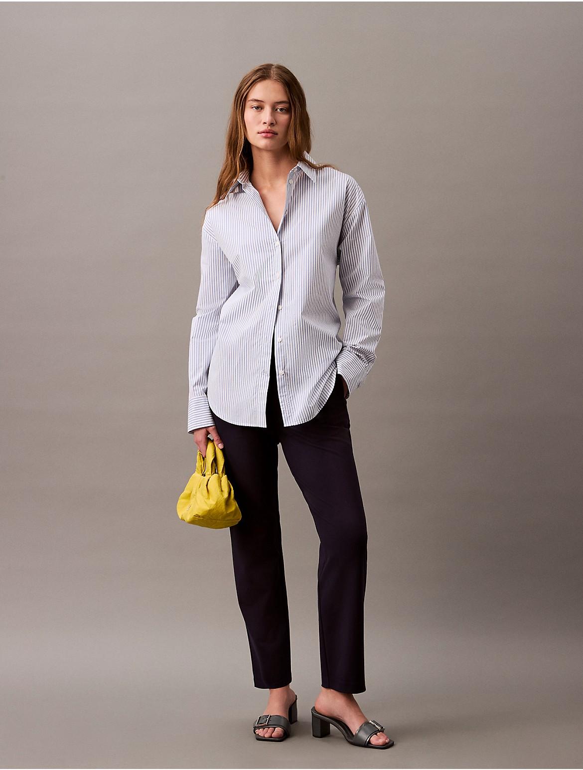 Ponte Cropped Straight Pants Product Image