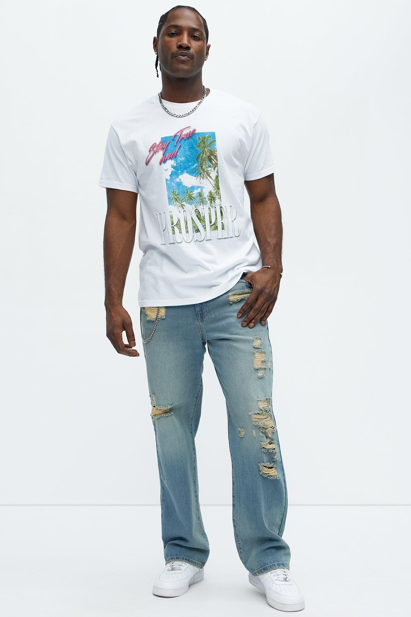 Stay True And Prosper Short Sleeve Tee - White Product Image