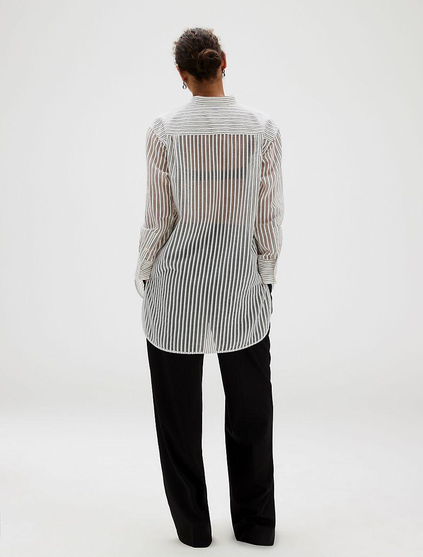Jacquard Stripe Popover Shirt Product Image