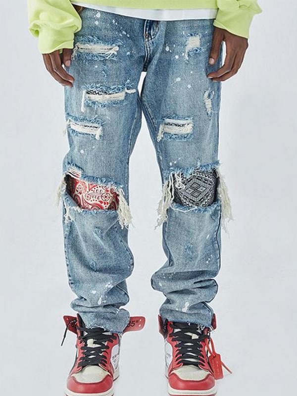 Men's Street Loose Jeans Product Image