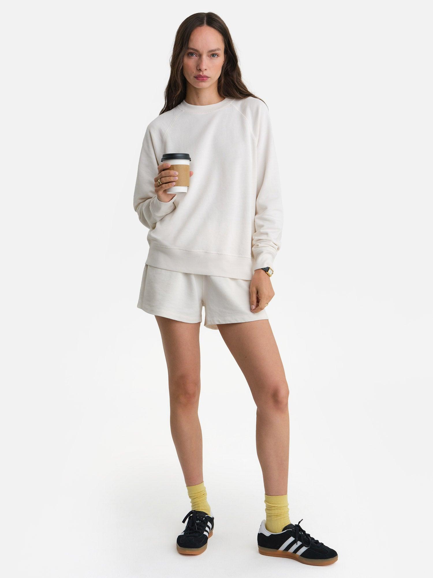 Organic Lightweight Terry Track Shorts Female Product Image