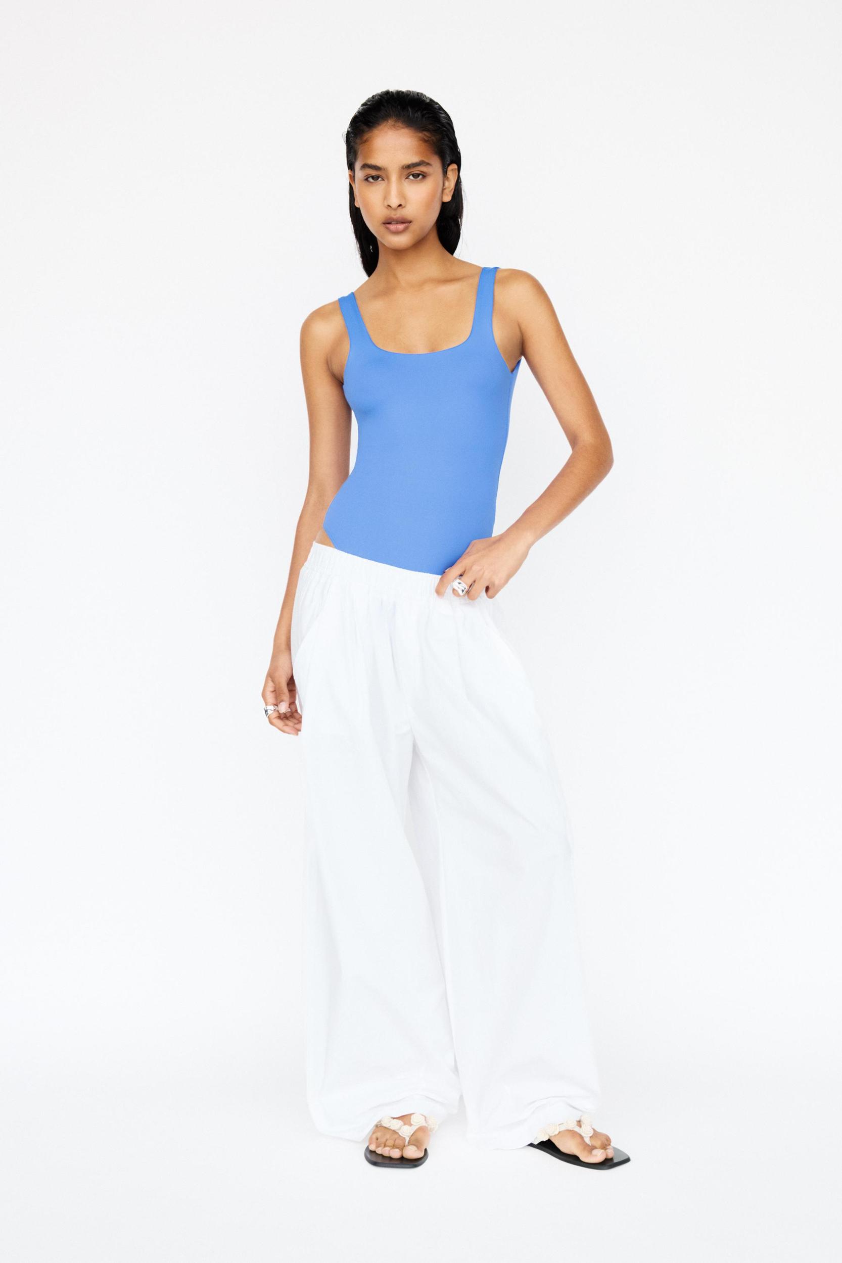 Strappy polyamide bodysuit Product Image