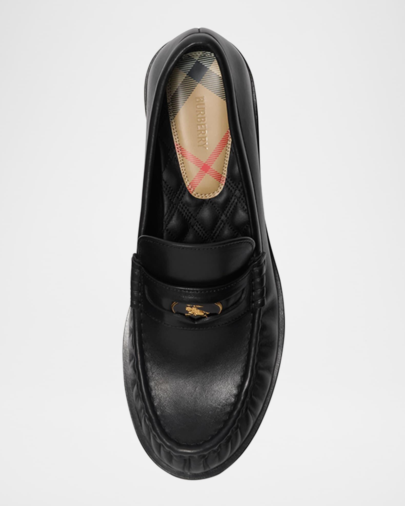 Cadet Grained Calf Leather Penny Loafers Product Image