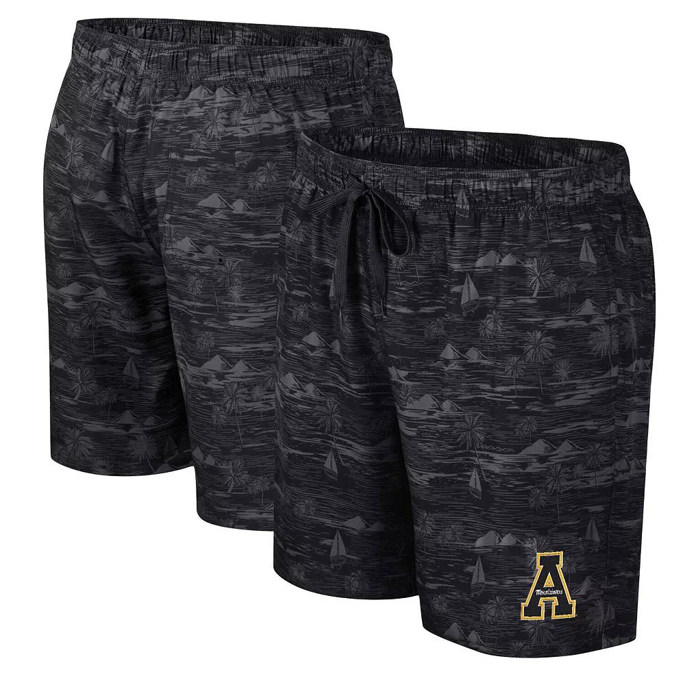 Men's Colosseum Black Appalachian State Mountaineers Ozark Swim Shorts,  Product Image