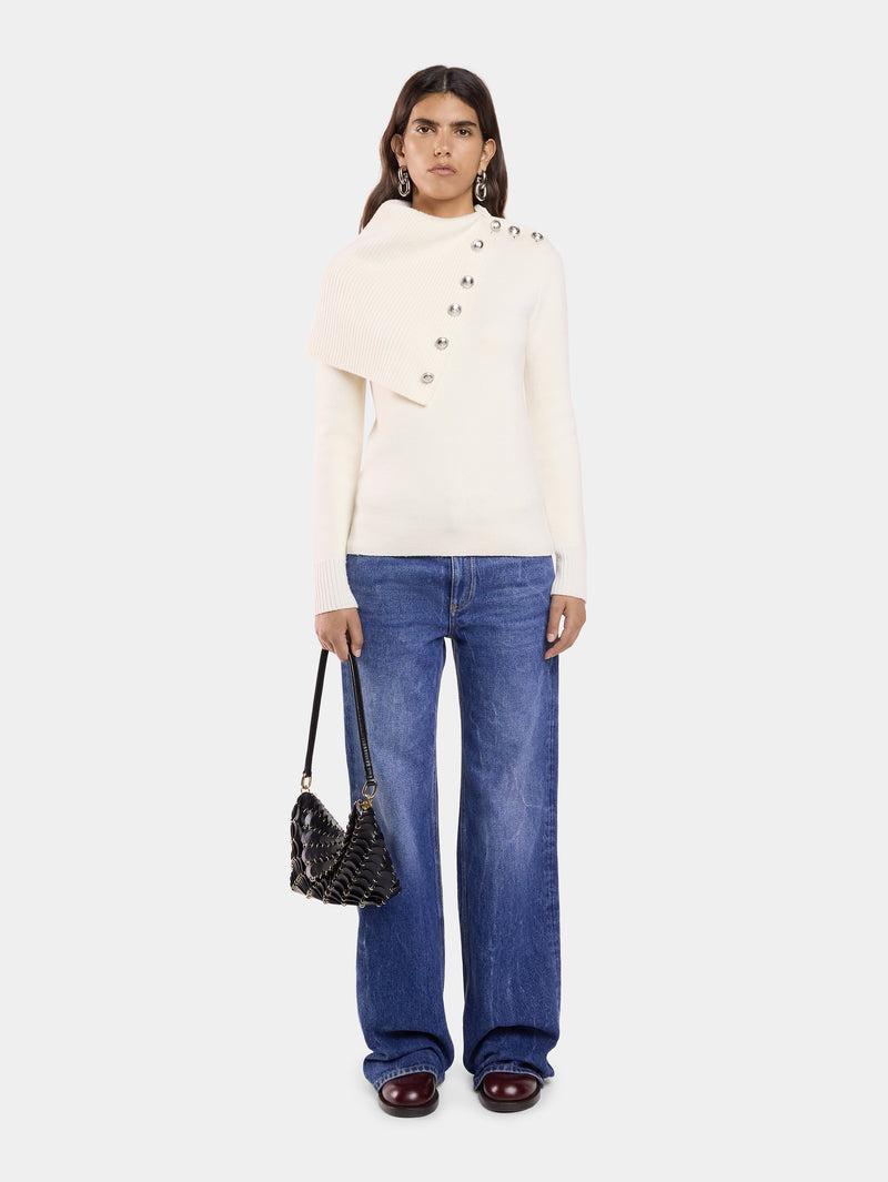 BLACK PACO SHOULDER CLUTCH CALF Product Image