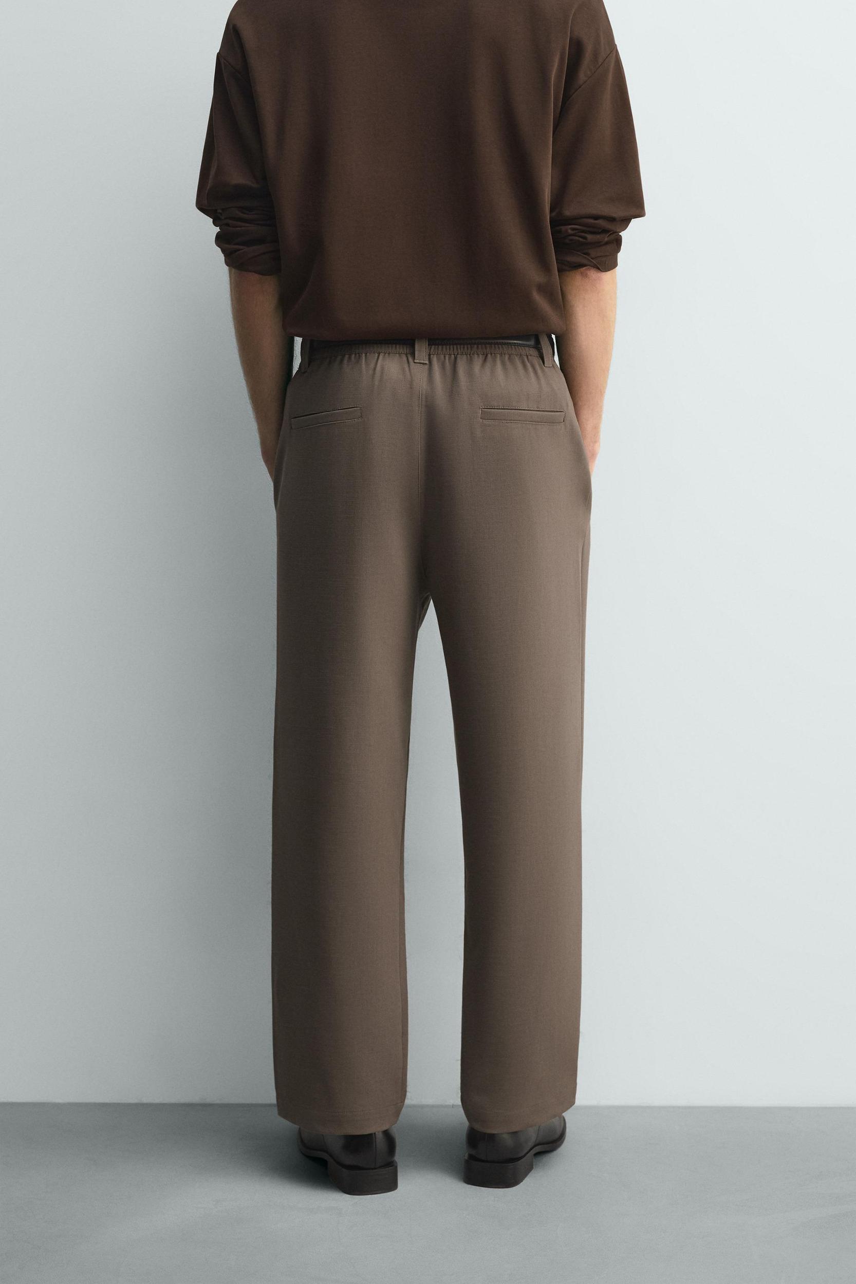 RELAXED FIT PLEATED PANTS Product Image